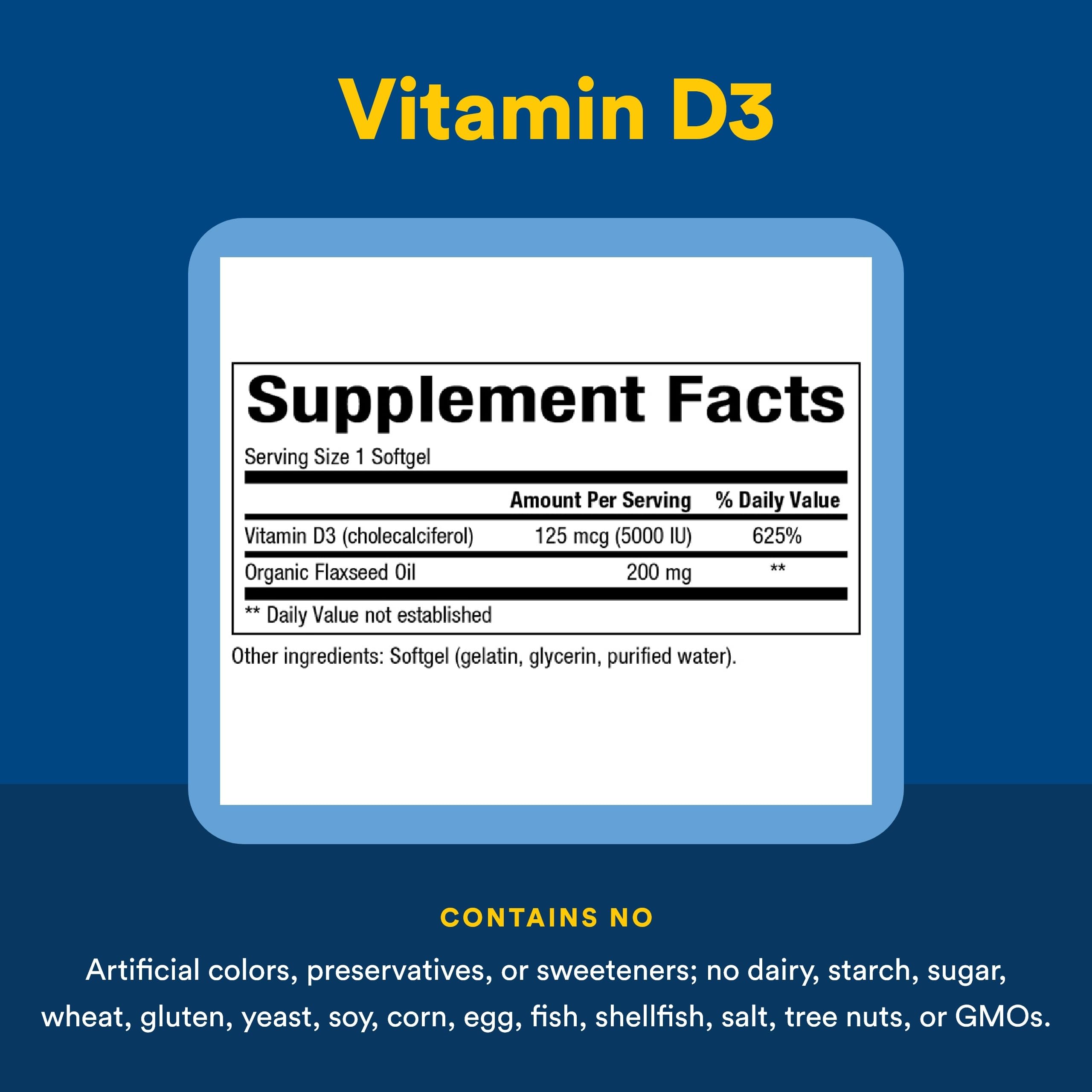 Natural Factors, Vitamin D3 5000 IU (125 mcg), Supports Strong Bones, Muscles and Immune Function, 360 Softgels Natural FactorsAu supplements