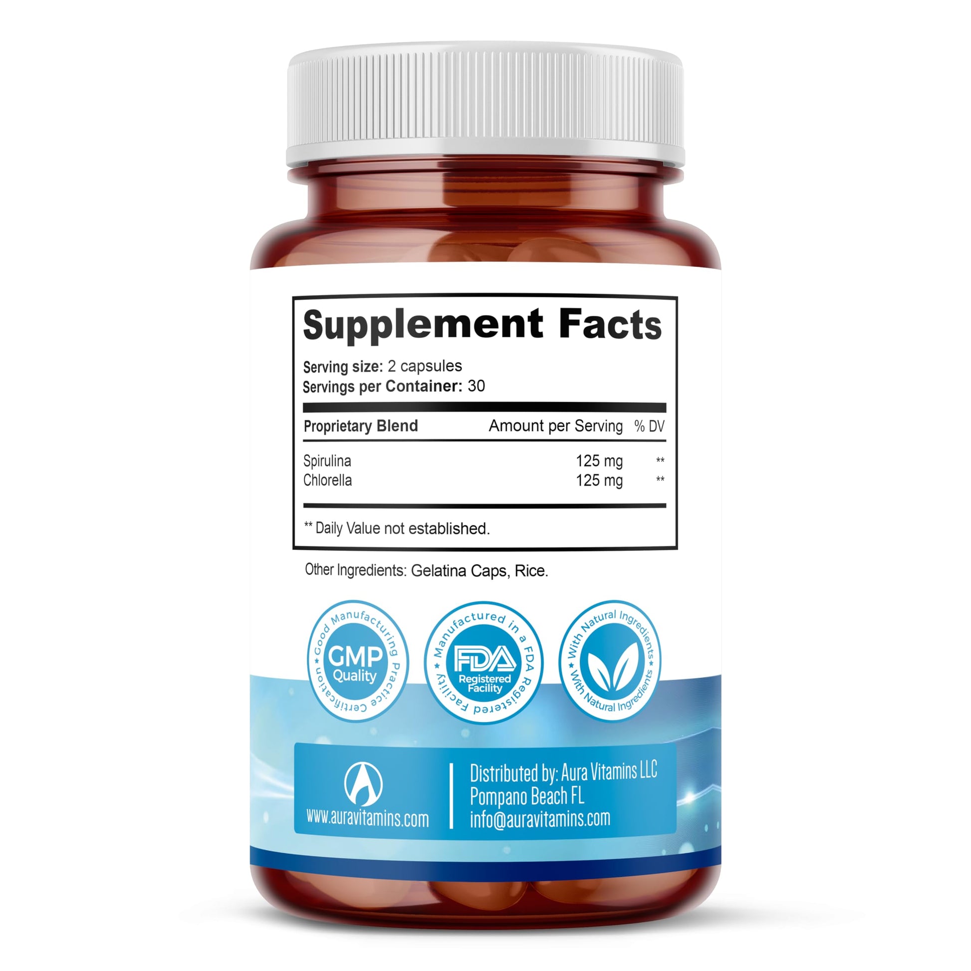 Stem Cell Supplements 500mg (60 Cap) Natural Anti-Aging & Longevity Support with Spirulina & Chlorella, Boost Cellular Renewal, Restore Youthful Energy, Reduce Joint Soreness – Celulas Madre AURA VITAMINSAu supplements