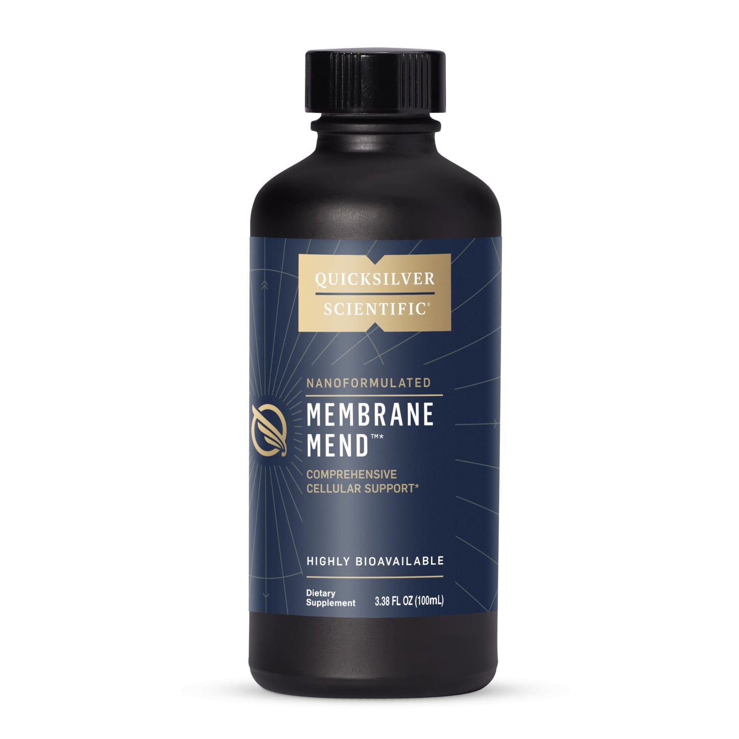 Quicksilver Scientific Membrane Mend - Brain, Cellular & Healthy Aging Support with Phosphatidyl Choline (PC), Vitamin E Tocotrienols, Ahiflower Oil & Astaxanthin Supplements (3.38oz / 100ml) Quicksilver ScientificUS supplements