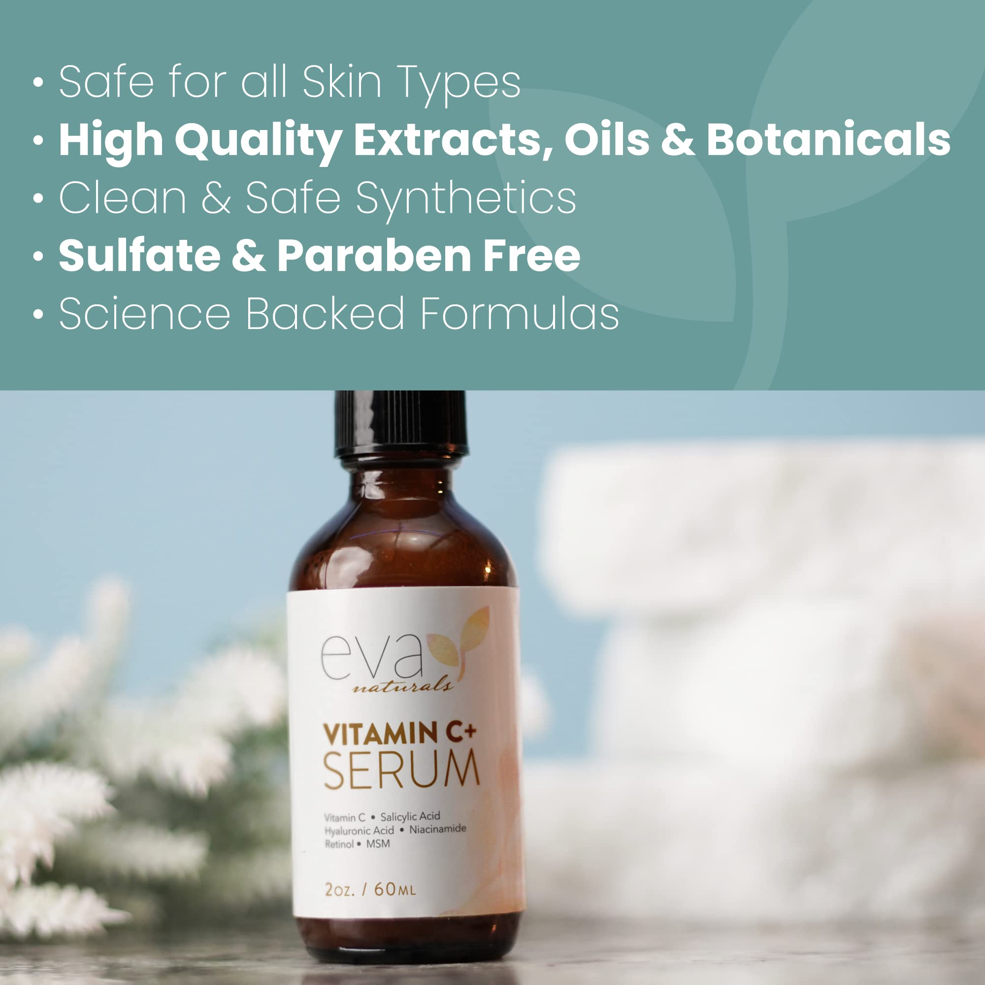 Vitamin C Serum for Face - Vitamin C Facial Serums with Hyaluronic Acid, Retinol Eva NaturalsAu supplements
