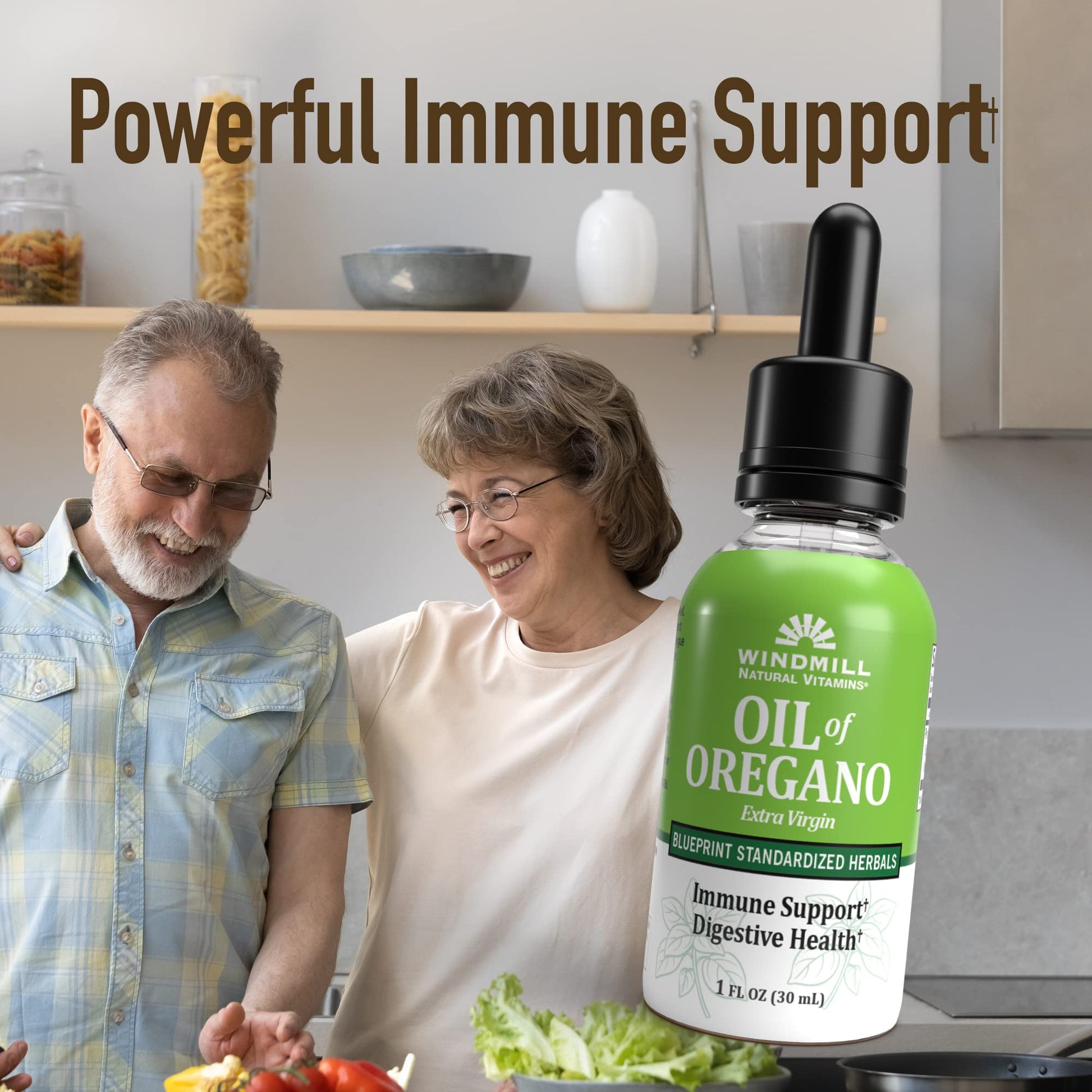 Windmill Natural Vitamins Oil of Oregano, Herbal Blend for Immune Support, Supports Digestive Health, 1 fl oz, 448 Servings WindmillAu supplements
