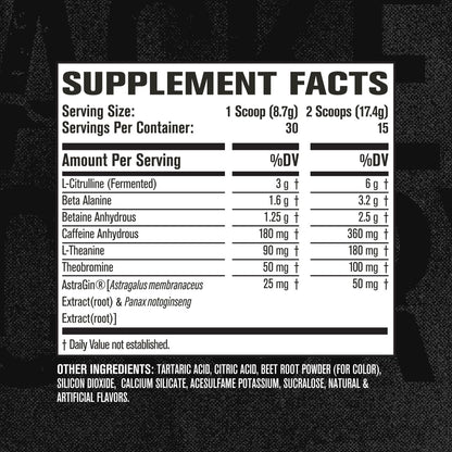 NITROSURGE Pre Workout Supplement - Endless Energy, Instant Strength Gains Jacked FactoryUS supplements