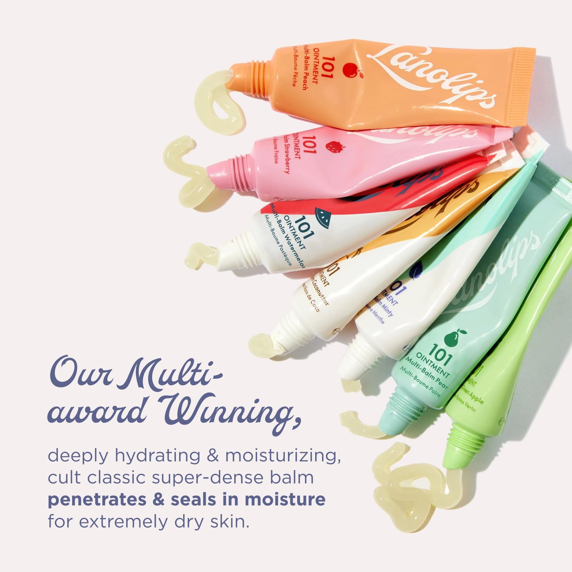 Lanolin 101 Multipurpose Ointment - Lanolin Lip Balm & Healing Ointment for Skin Barrier Repair - Moisturizer for Dry Lips, Cuticles & Elbows - No Petroleum Formula - Watermelon (0.35 oz) LanolipsAu supplements