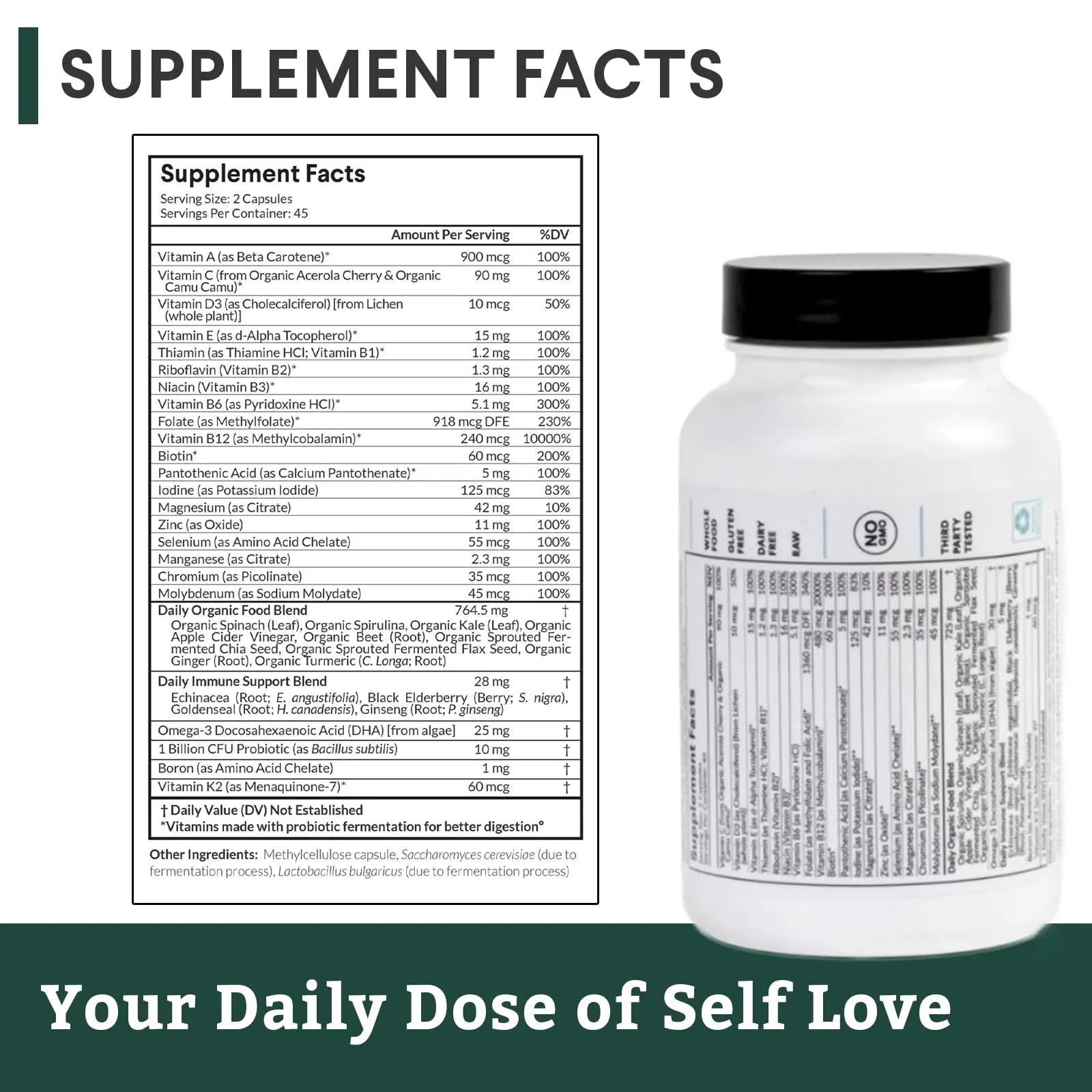Nutritional Roots Multivitamin+, Award-Winning Plant-Based (Vegan) Multivitamin, Organic Vegetables & Herbs Nutritional RootsAu supplements