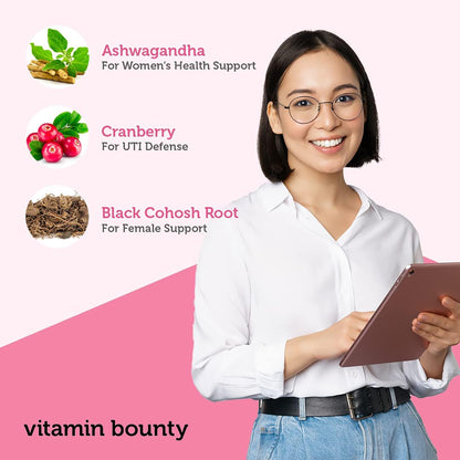 Vitamin Bounty Women's Pro Daily - Vaginal Probiotic & Prebiotic & pH Balance, Probiotics Vitamin BountyUS supplements