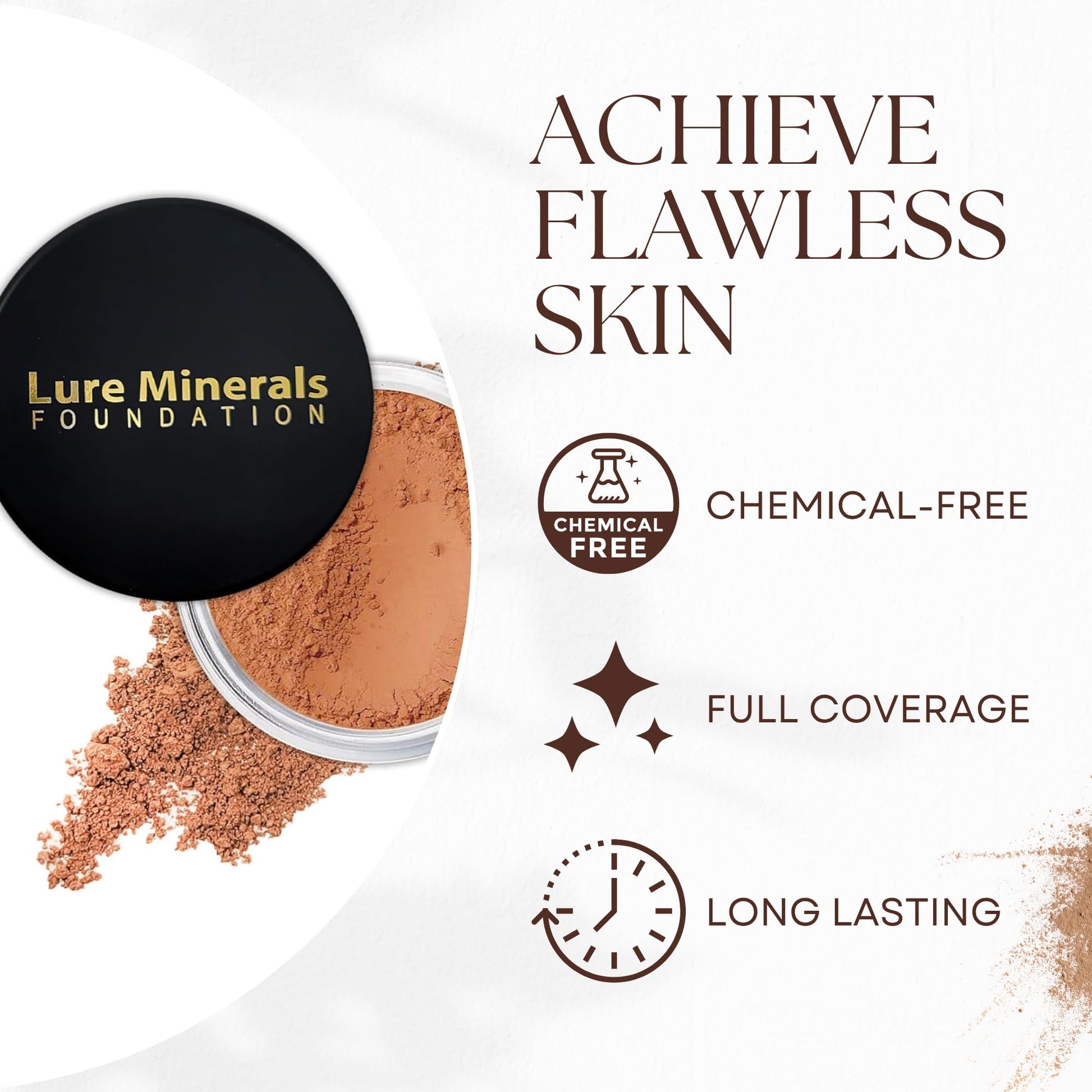 Lure Minerals Bronze warmth All over Face Bronzer (Compare to Bare Minerals) (Warmth) Large 1.oz Jar Pure MineralsAu supplements