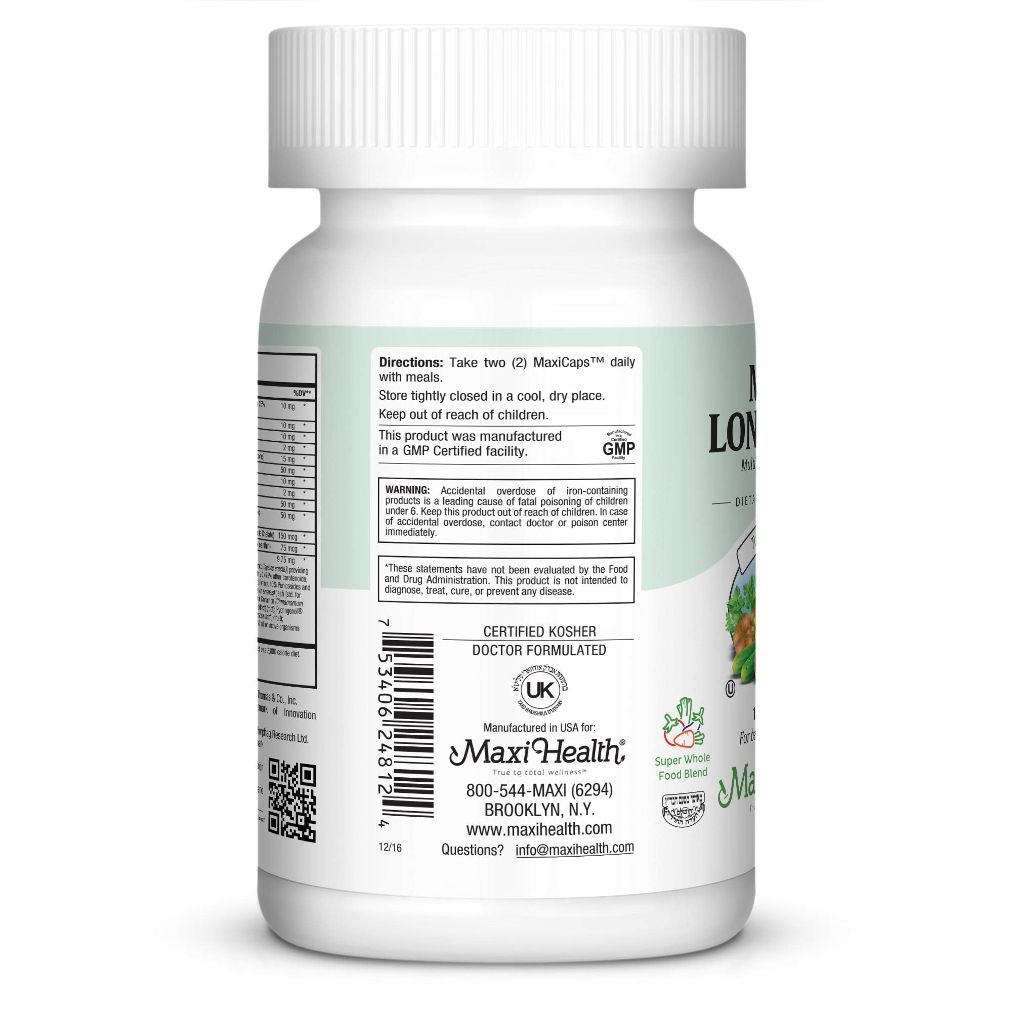 Mens Multivitamin 50 Plus – Daily Multivitamin for Men Over 50 with Vitamin B12, A, D, C, Zinc, Magnesium & More – Energy, Immune & Heart Support Mens Multi Vitamins - Non-GMO – 120 Capsules Maxi HealthAu supplements