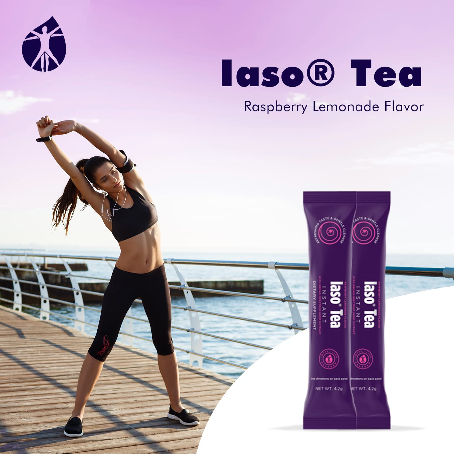 Total Life Changes Raspberry Lemonade Flavor Instant IASO Tea (15 Pack) Total Life ChangesUS supplements