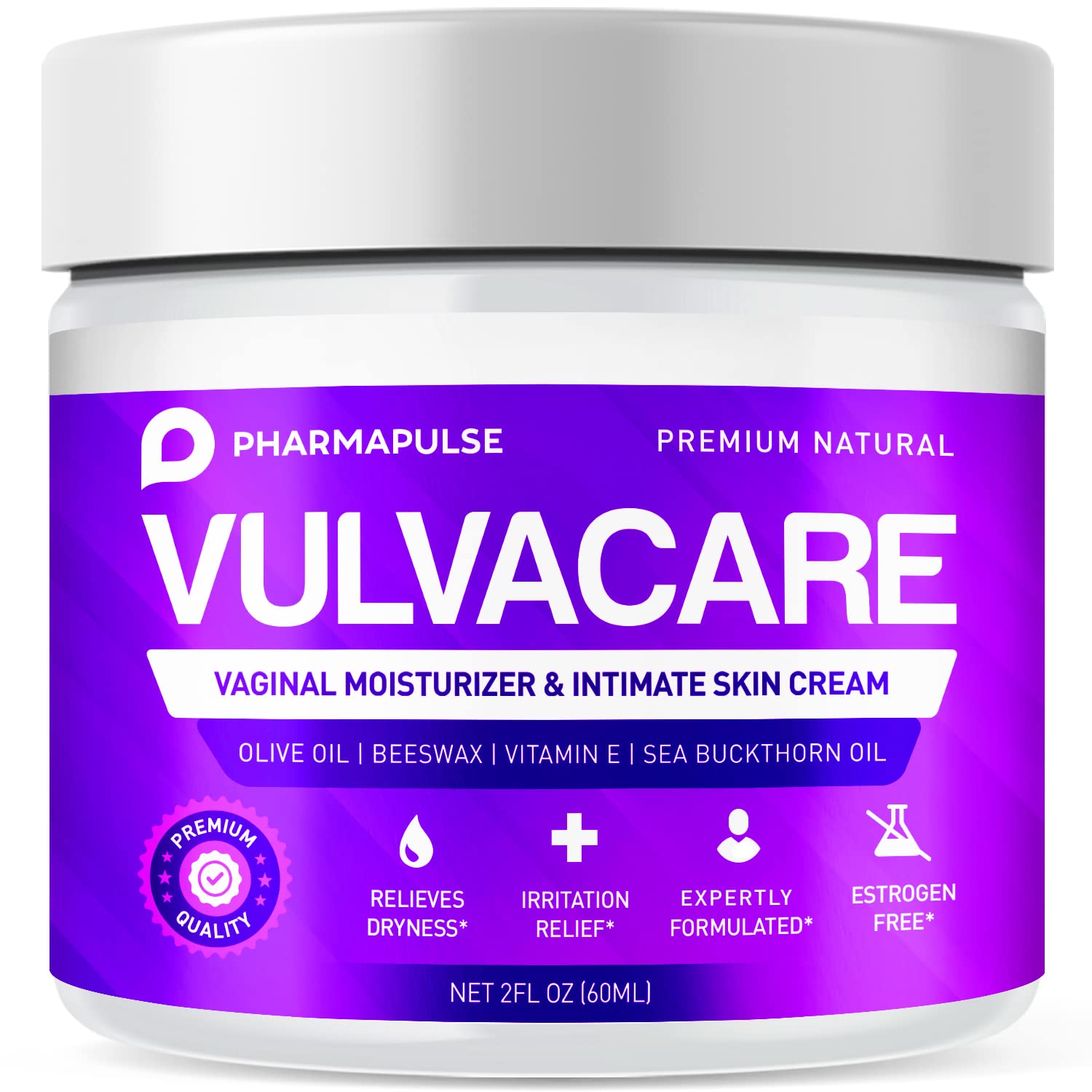 Pharmapulse Vaginal Moisturizer, Vulva Balm Cream, Intimate Skin Care, Menopause Support PharmapulseAu supplements