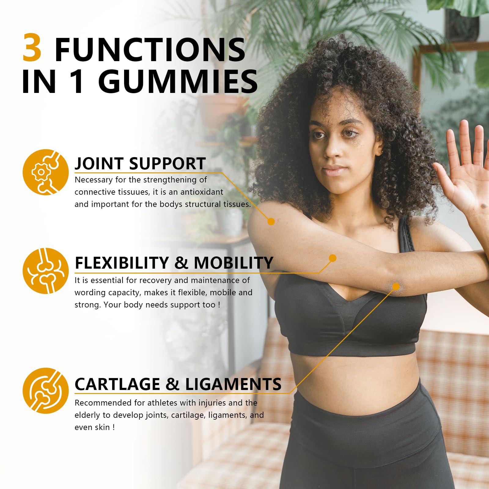 Sugar Free Glucosamine Chondroitin Gummies, Extra Strength 1500mg Glucosamine UPNEUTRIAu supplements