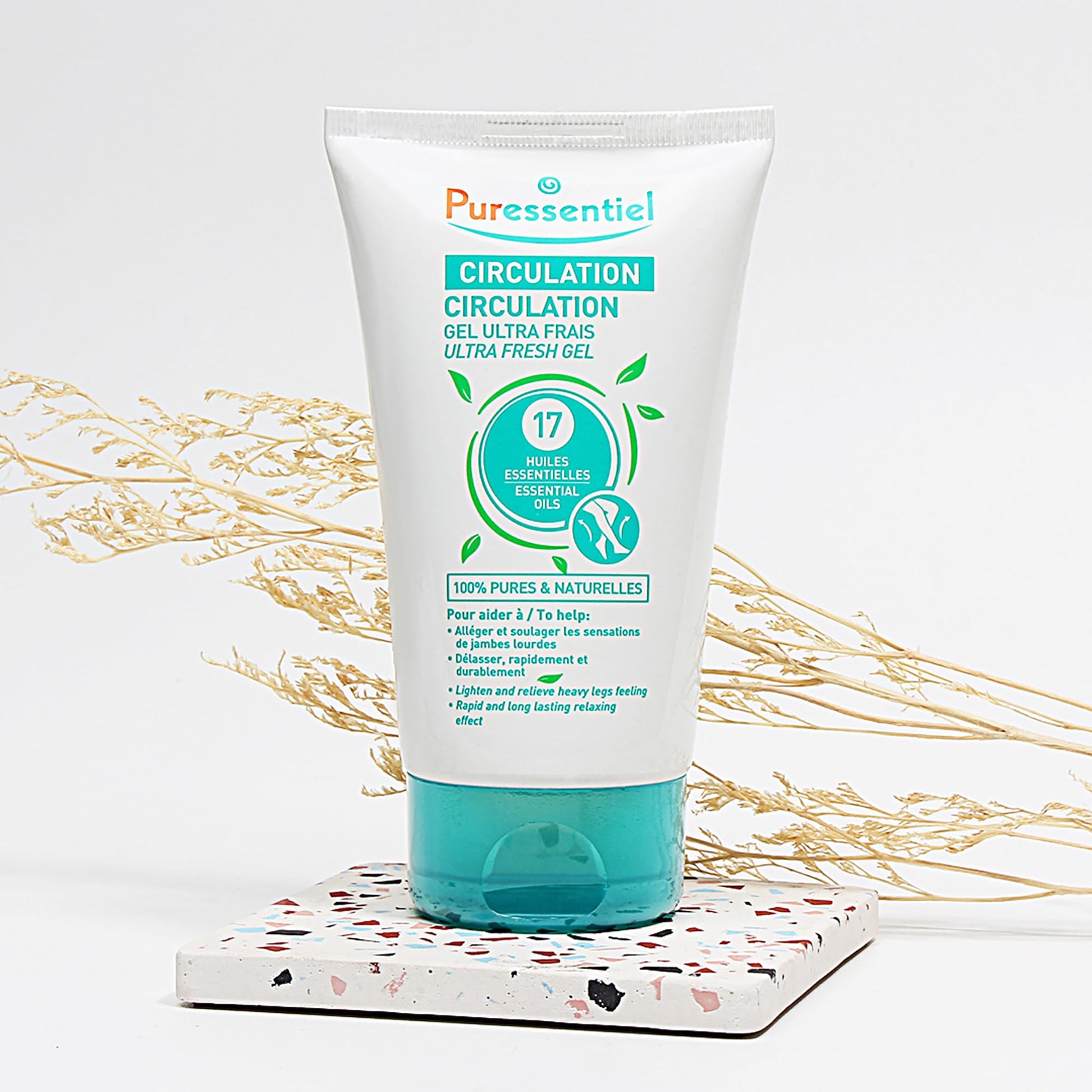 Puressentiel Soothing Gel for Tired Feet, Ankles, Legs - Aromatherapy Lotion with 17 Essential Oils for Body and Skin - Instant, Lasting Relief and Circulation - Natural and Alcohol Free - 4.22 oz PuressentielAu supplements