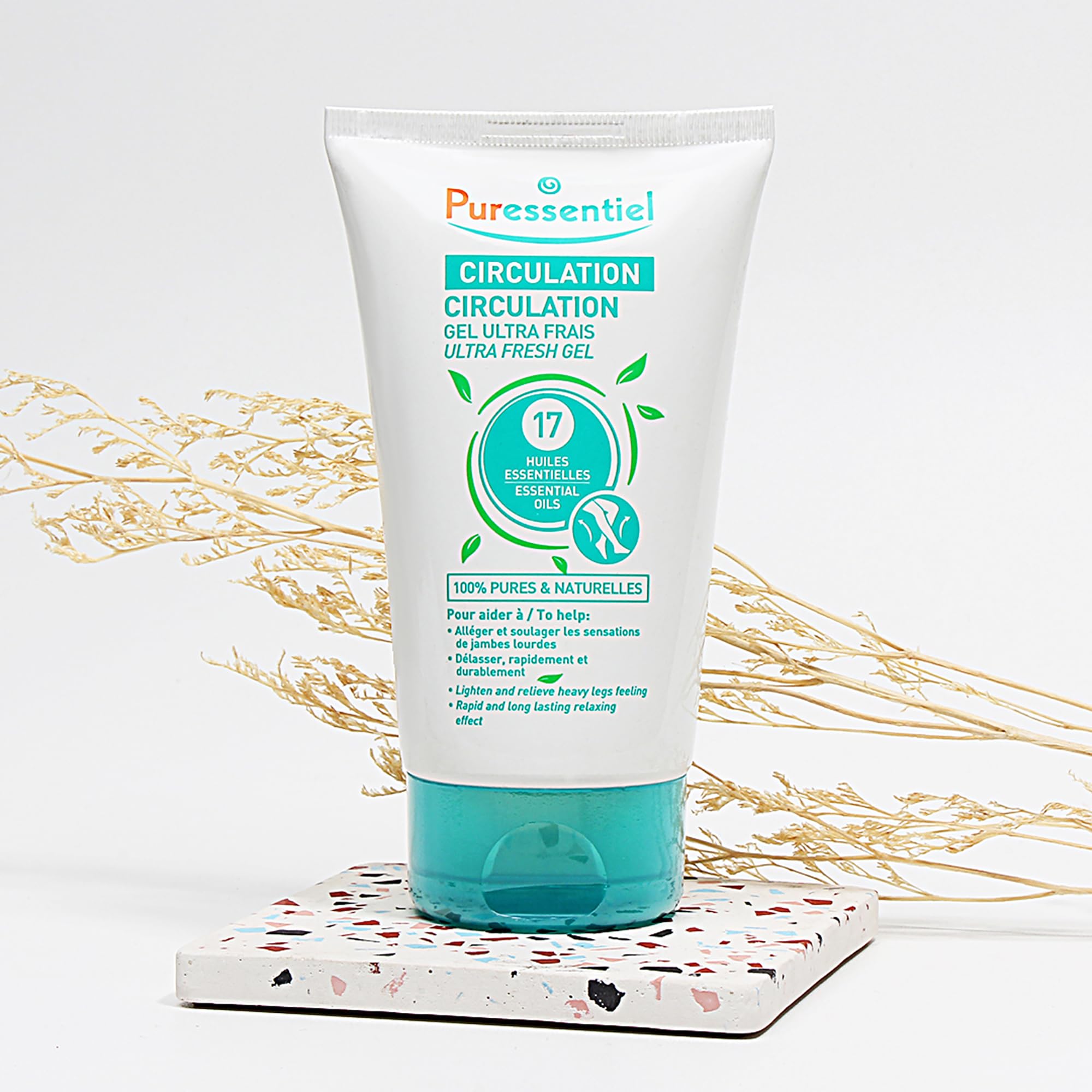 Puressentiel Soothing Gel for Tired Feet, Ankles, Legs - Aromatherapy Lotion with 17 Essential Oils for Body and Skin - Instant, Lasting Relief and Circulation - Natural and Alcohol Free - 4.22 oz PuressentielAu supplements