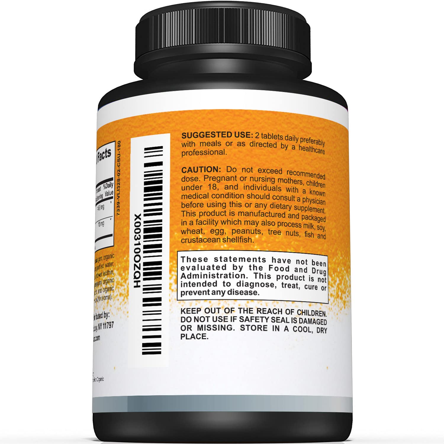 Sunergetic USDA Certified Organic Turmeric Supplement – Includes Organic Turmeric SunergeticUS supplements