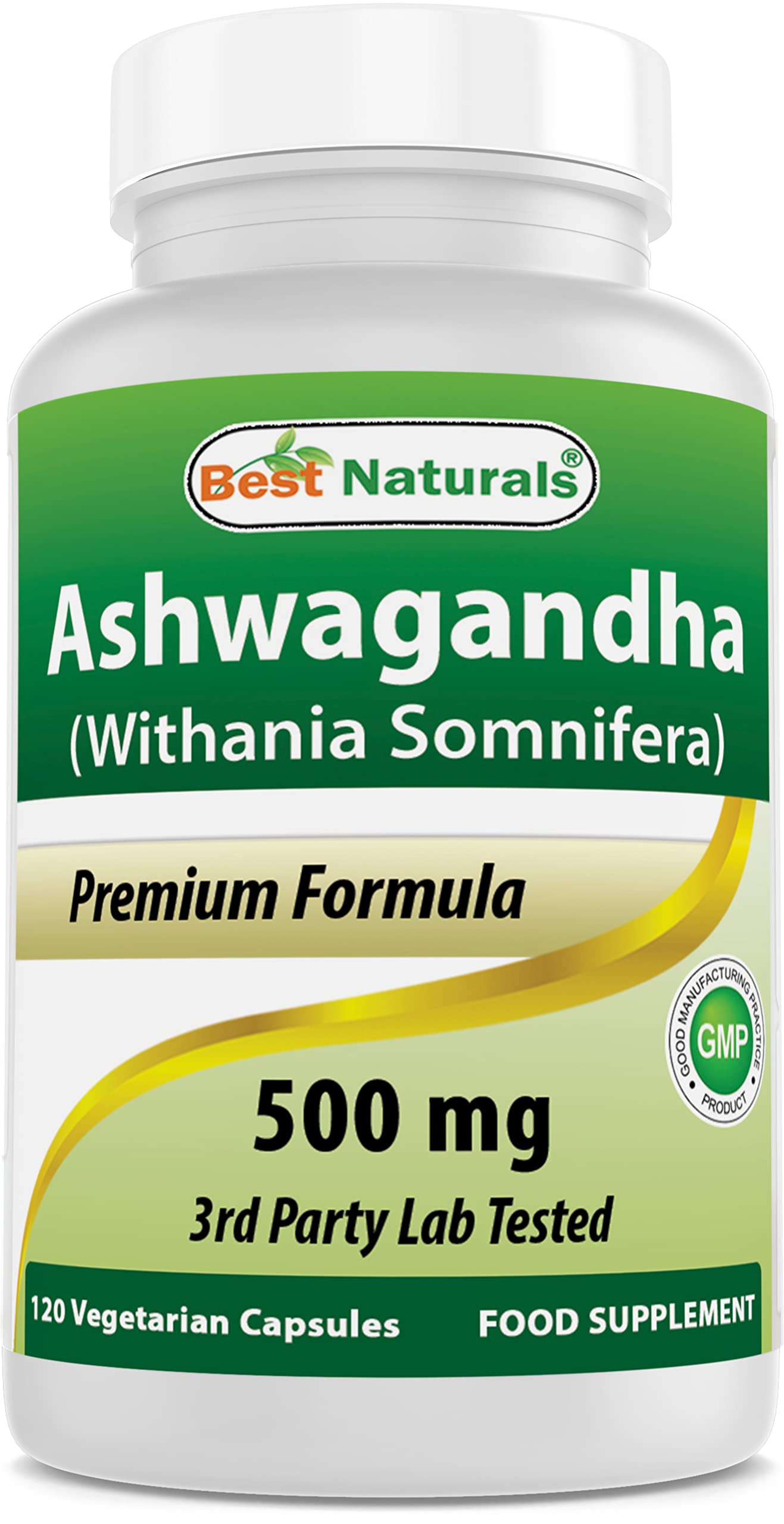 Best Naturals Ashwagandha Capsules for Relaxing Stress and Mood, 500 mg, 120 Count (Packaging may vary) Best NaturalsAu supplements