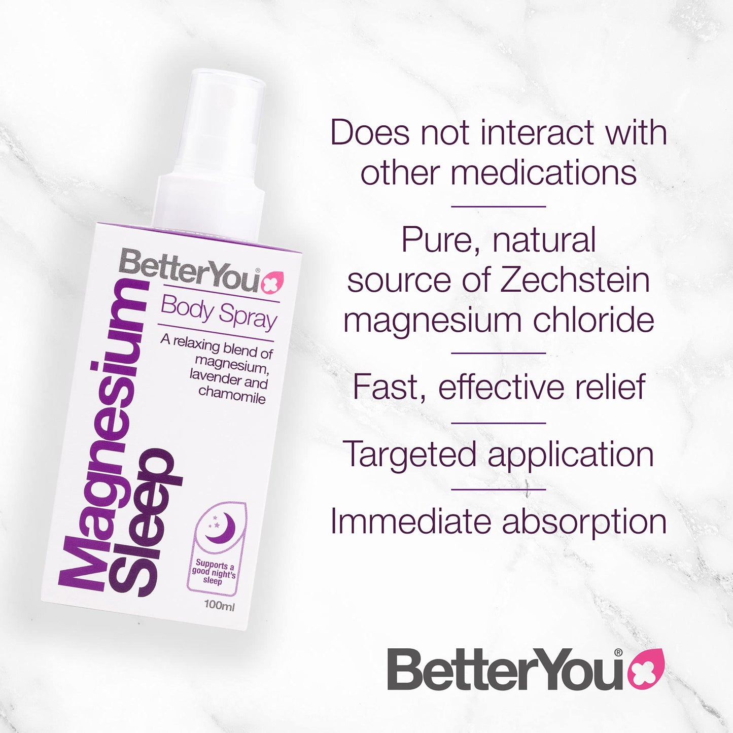 BetterYou Magnesium Sleep Body Spray, Made with Zechstein Magnesium Chloride BetterYouUS supplements