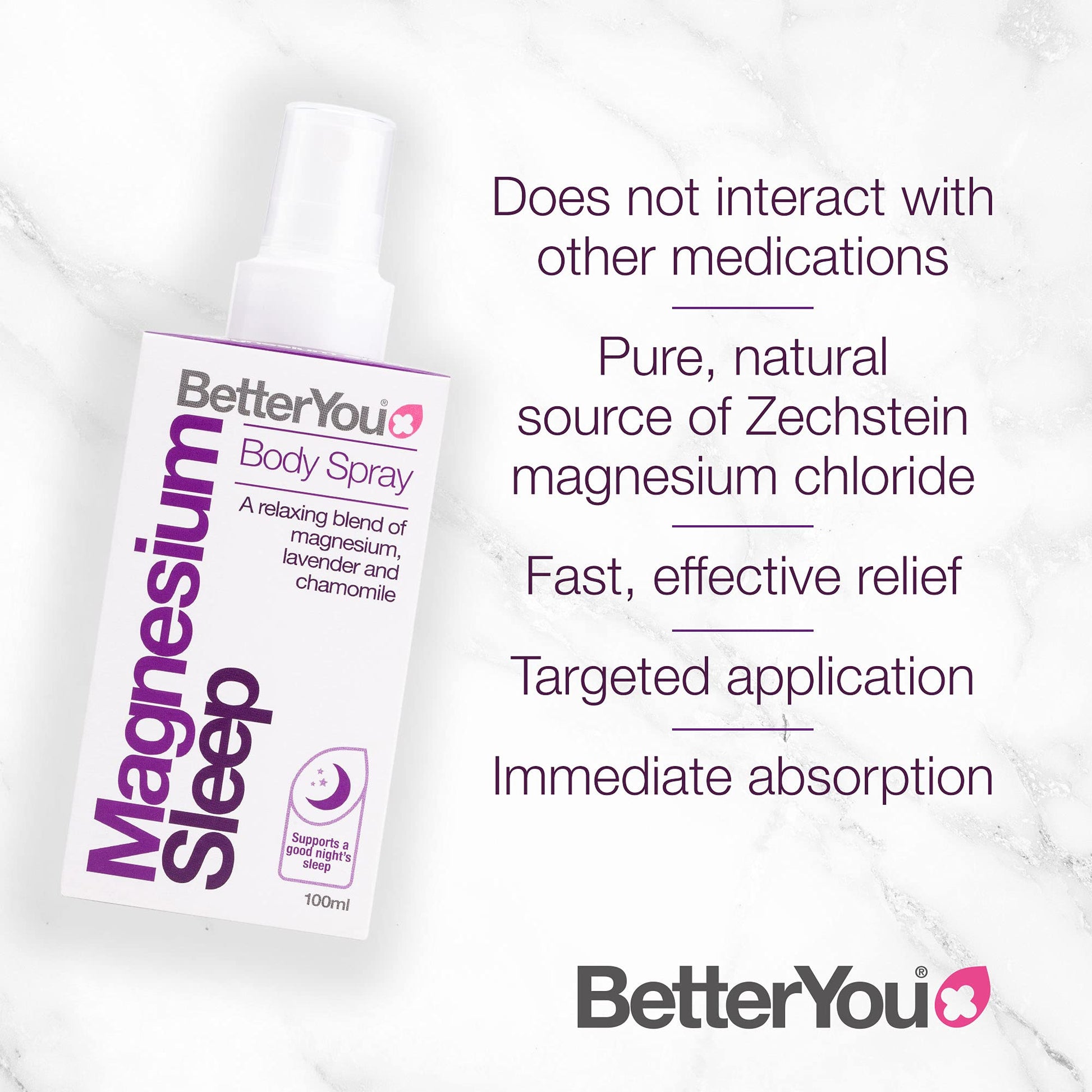 BetterYou Magnesium Sleep Body Spray, Made with Zechstein Magnesium Chloride BetterYouUS supplements