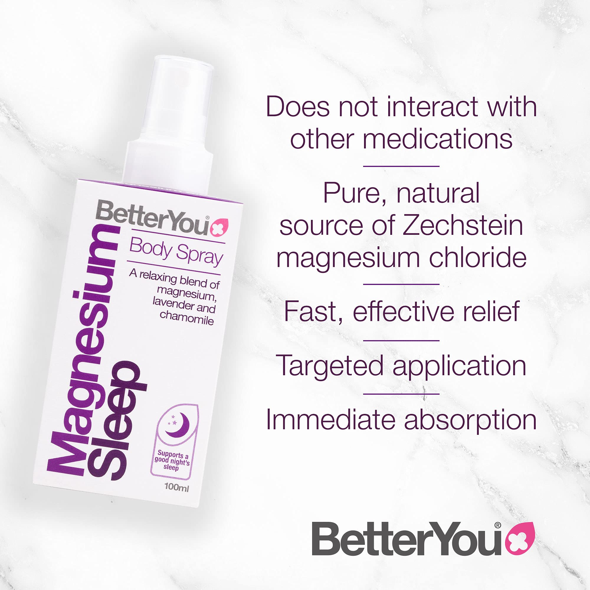 BetterYou Magnesium Sleep Body Spray, Made with Zechstein Magnesium Chloride BetterYouUS supplements