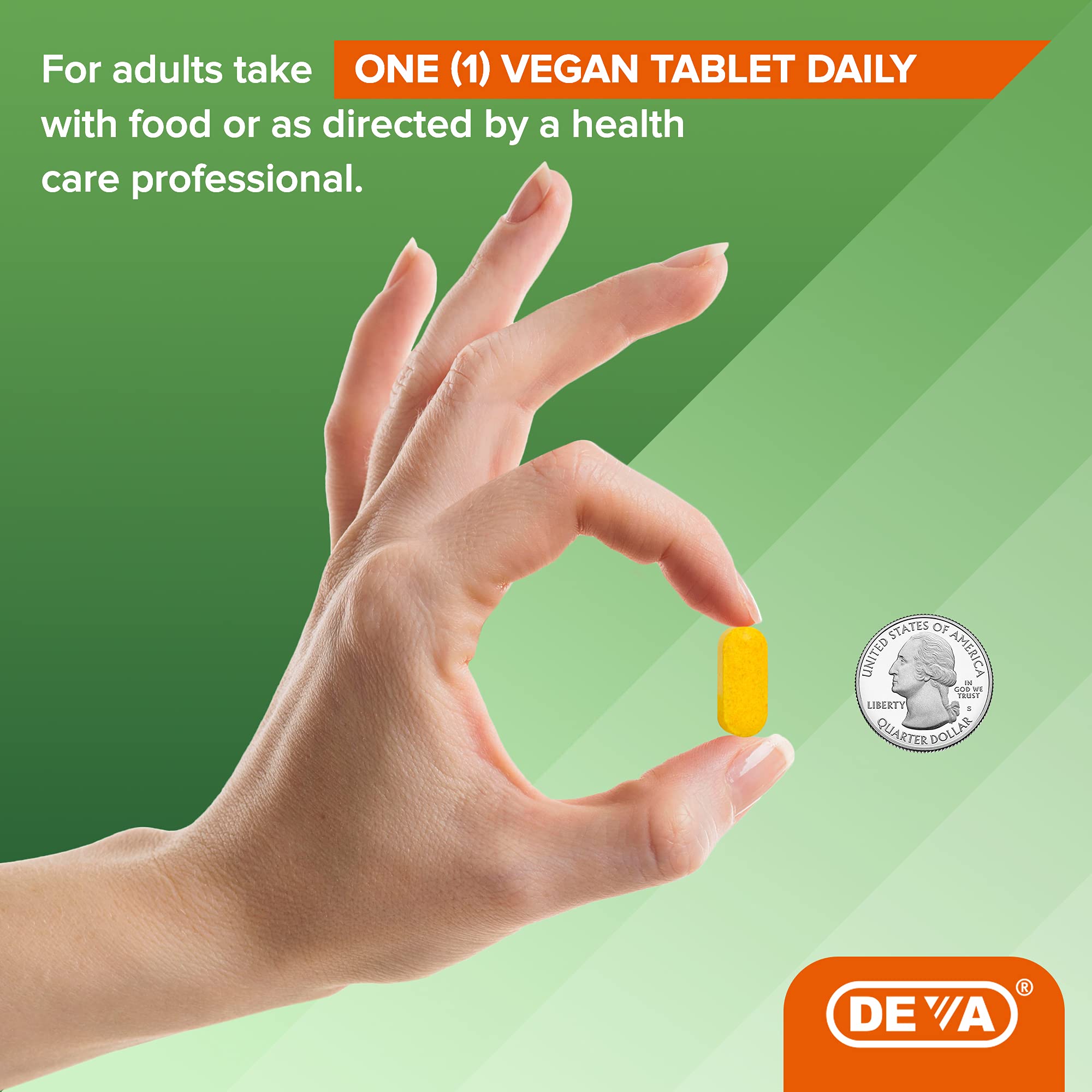 Deva Vegan Glucosamine-MSM-CMO & Turmeric Supplement - Gluten Free Plant Based Nutritional Supplement - 90 Tablets, 1-Pack DEVAAu supplements