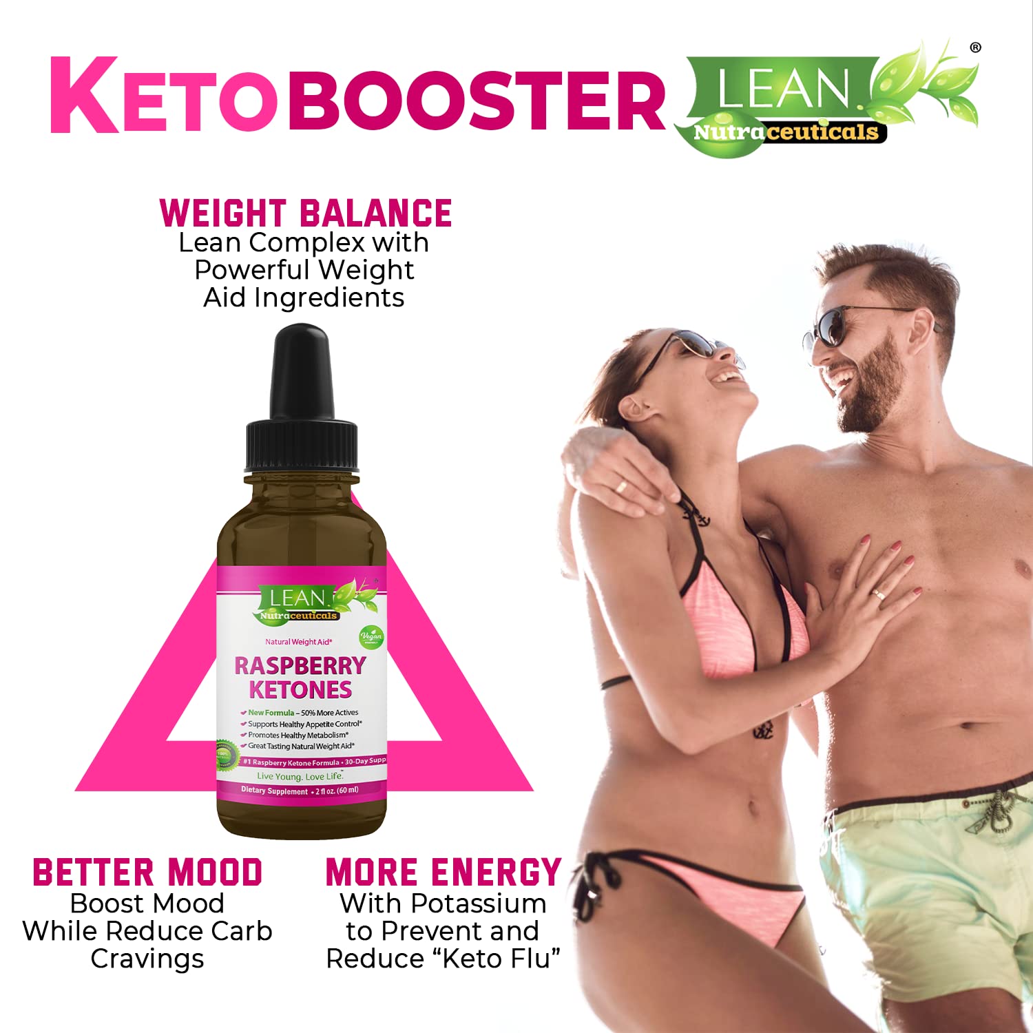 Weight Loss Perfect Keto Raspberry Ketone Drops, Appetite Suppressant Fat Burner LEAN NutraceuticalsUS supplements