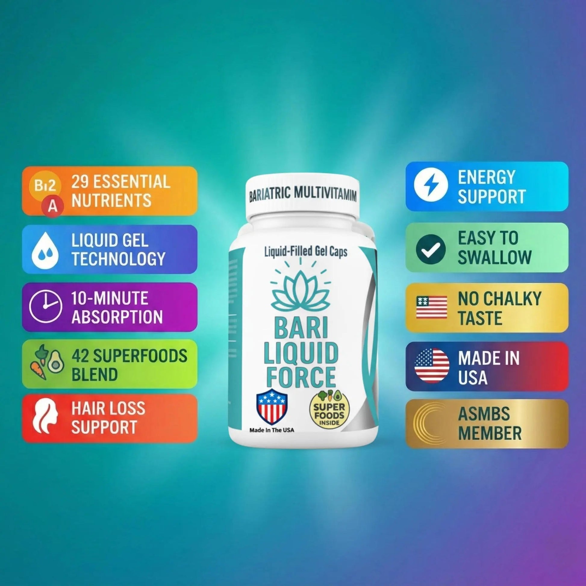 Universal Body Labs Bariatric Liquid Force Vitamin 2-Pack Universal Body LabsAu supplements