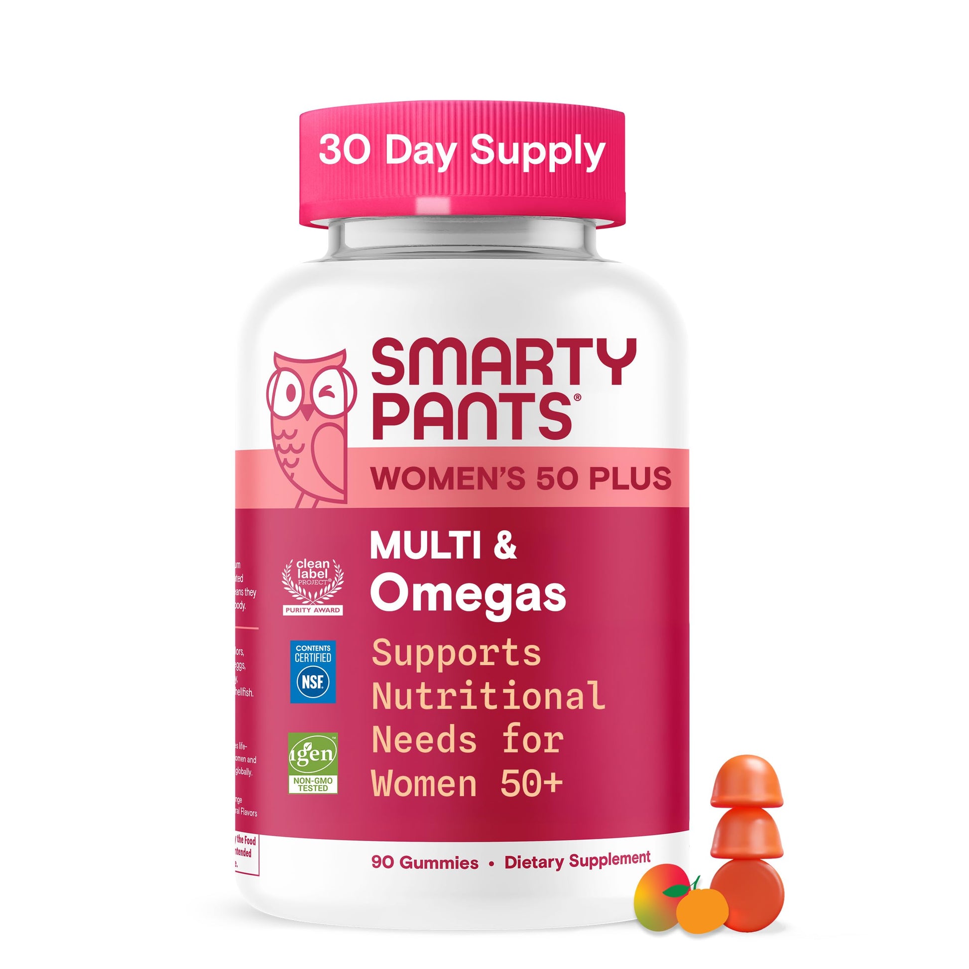 SmartyPants Multivitamin Gummy for Women 50 and Over - Improved Formula: Omega 3 (DHA/EPA), Methylfolate, CoQ10, Vitamin D3, C SmartyPantsAu supplements