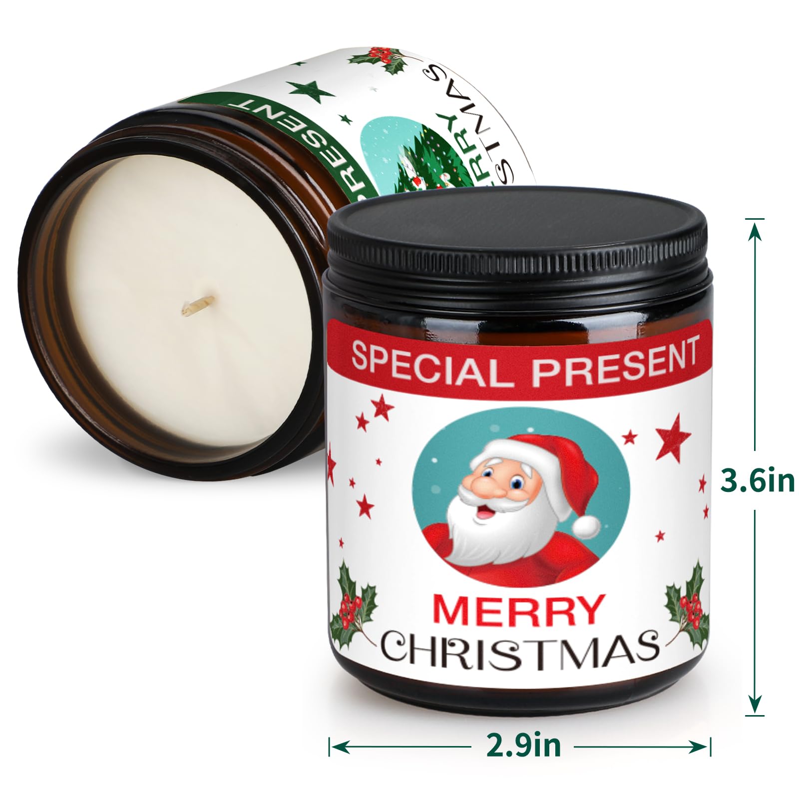 Christmas Candle Set Scented Candle Gift Set, 4 Pack 28 oz Christmas Scented Candles Over 180 Hours YINUO LIGHTAu supplements