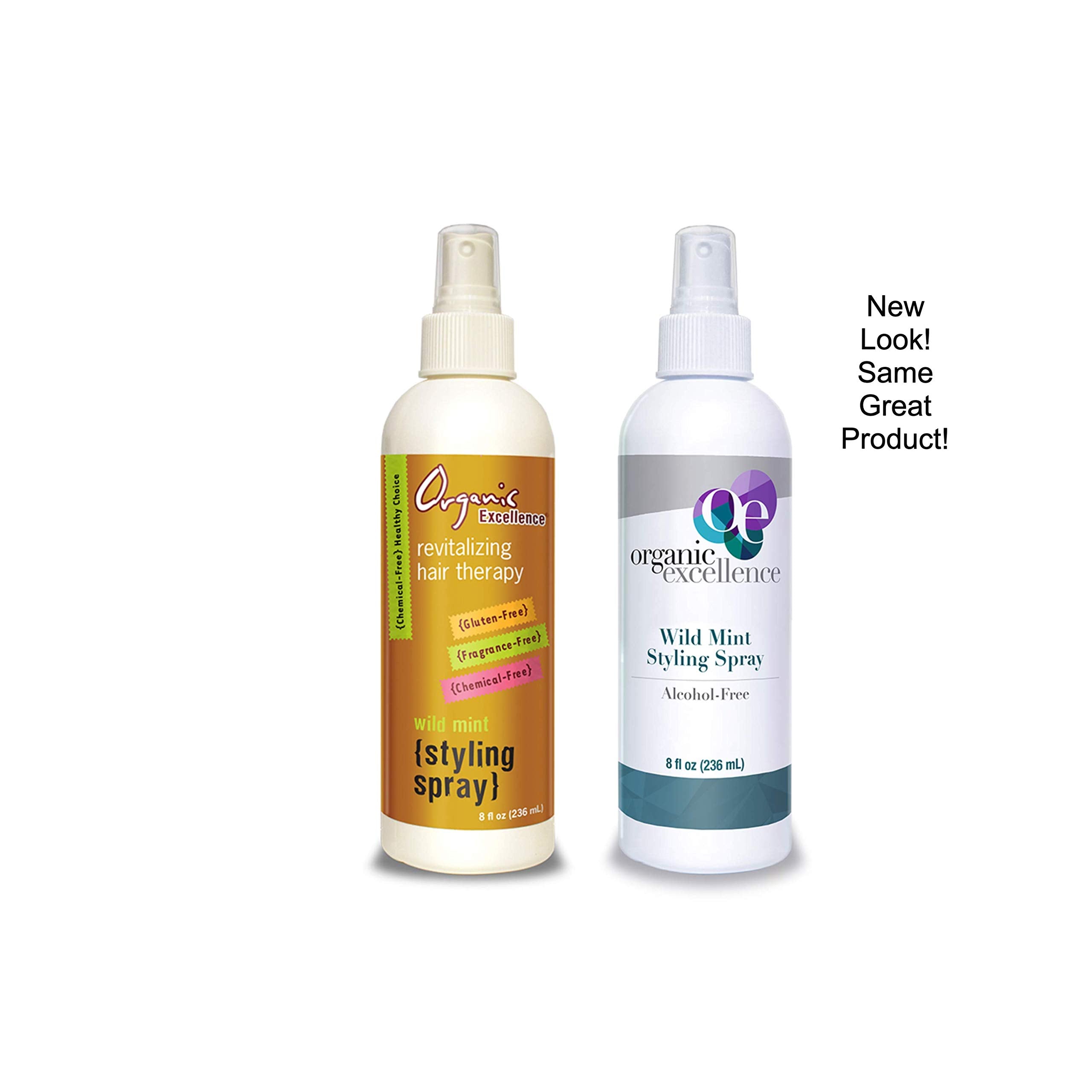 Organic Excellence Wild Mint Styling Spray, Alcohol-Free, pH Neutral, 8 Ounce Organic ExcellenceAu supplements