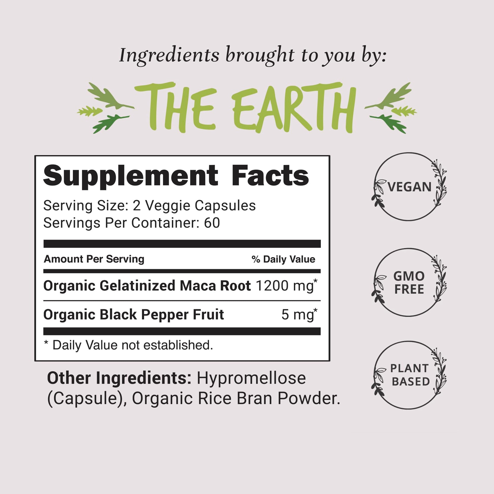 Organic Maca Root Capsules 1200 mg – Libido Booster for Women Fast Acting & Potent | Female Maca Supplement | Energy Pills from Peru | Includes Black Pepper for High Absorption | Vegan, 120 Ct Happy Healthy HippieAu supplements