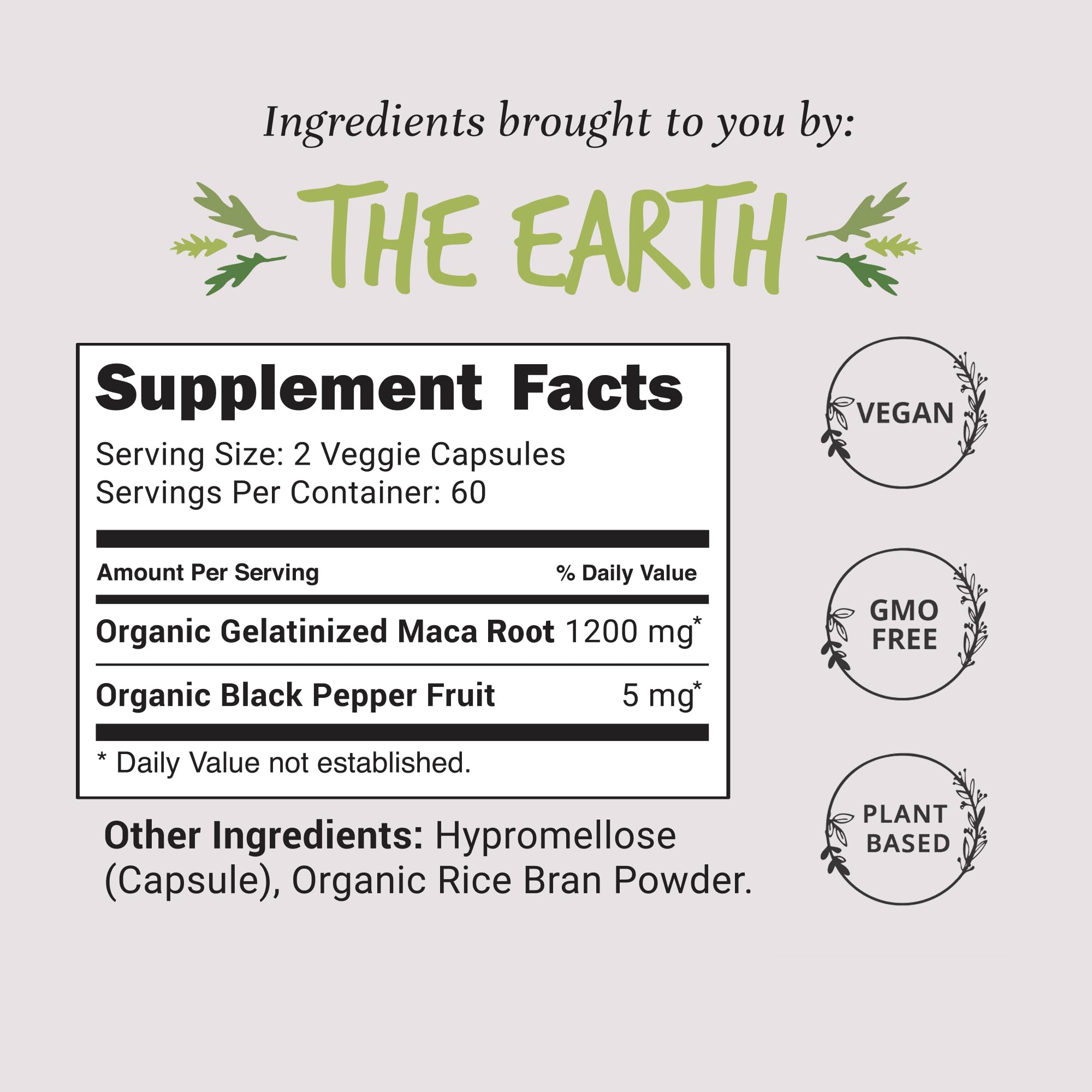 Organic Maca Root Capsules 1200 mg – Libido Booster for Women Fast Acting & Potent | Female Maca Supplement | Energy Pills from Peru | Includes Black Pepper for High Absorption | Vegan, 120 Ct Happy Healthy HippieAu supplements
