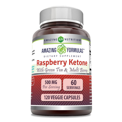 Amazing Formulas Raspberry Ketone with Green Tea Extract & Multi Berry Complex Amazing NutritionUS supplements