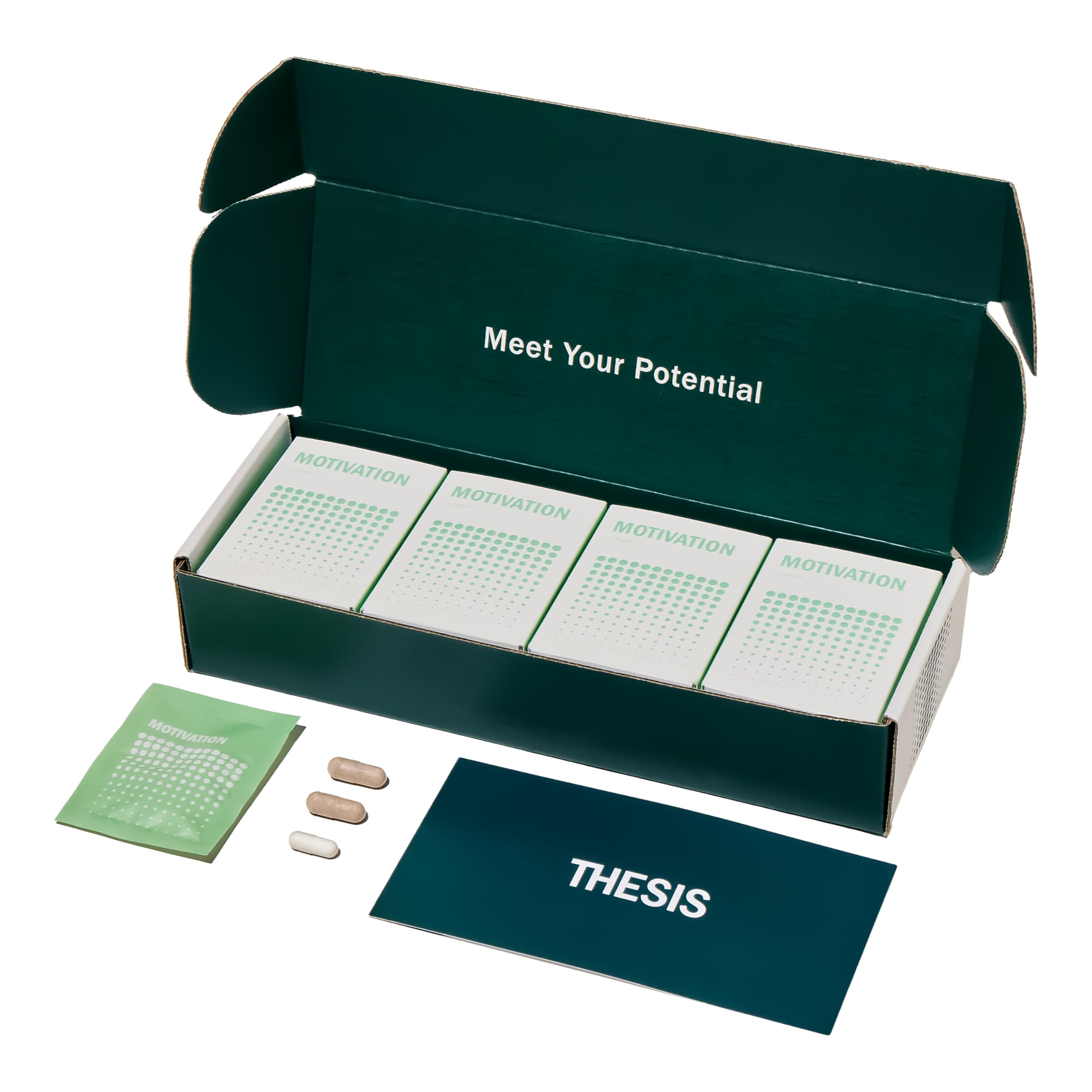 Thesis Motivation - Nootropic Brain Support Supplement - Promotes Healthy Brain Energy, Focus & Beat Procrastination - Artichoke Extract, Dynamine, L-Phenylalanine & L-Theanine - 24 Servings THESISAu supplements