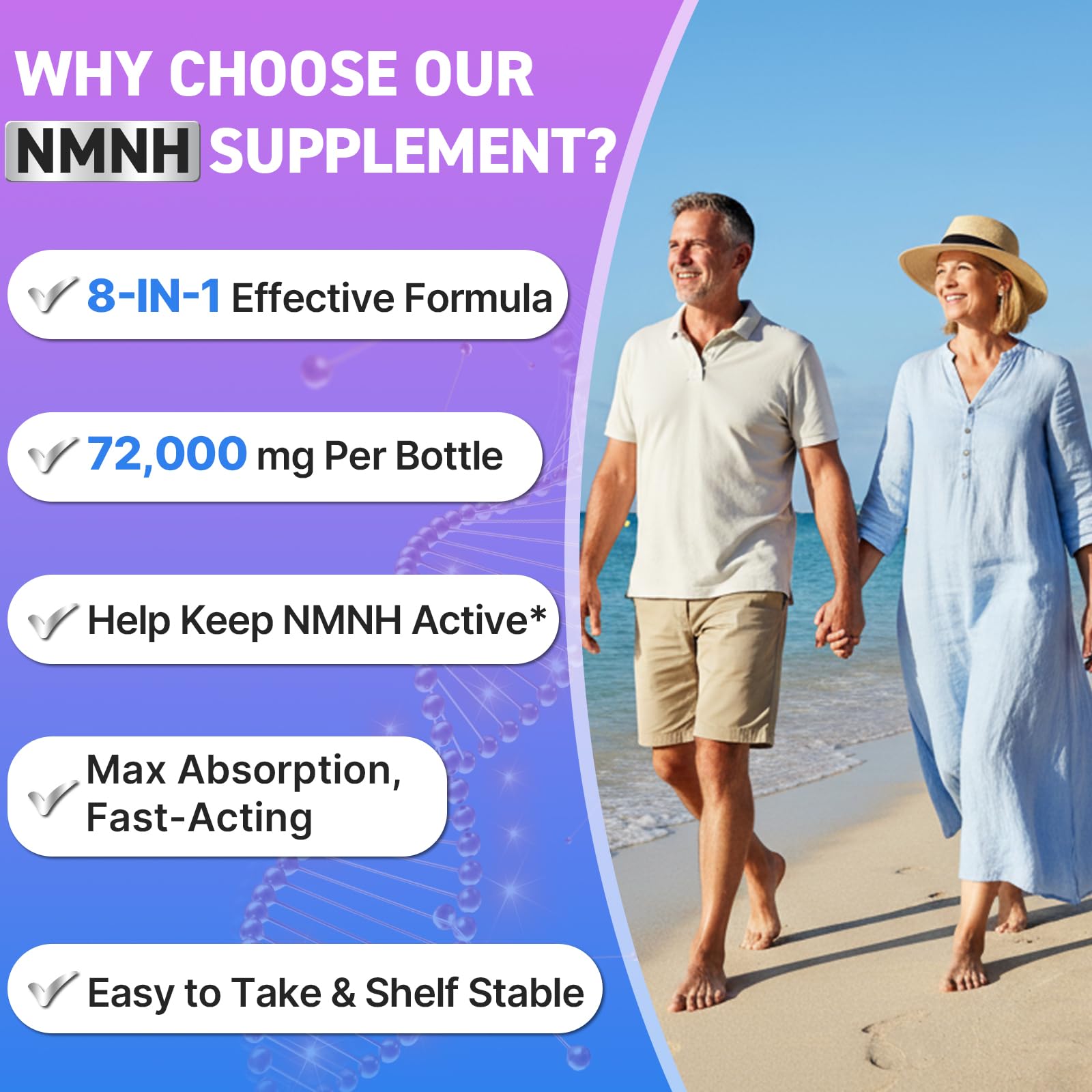 Wriayrui Sublingual NMNH (Dihydronicotinamide Mononucleotide), NMN Supplement Alternative, NAD+ Levels as We Age, Anti-Aging, Energy, NAD Resveratrol Supplement with w/NR, Resveratrol & TMG 120 Count WriayruiAu supplements