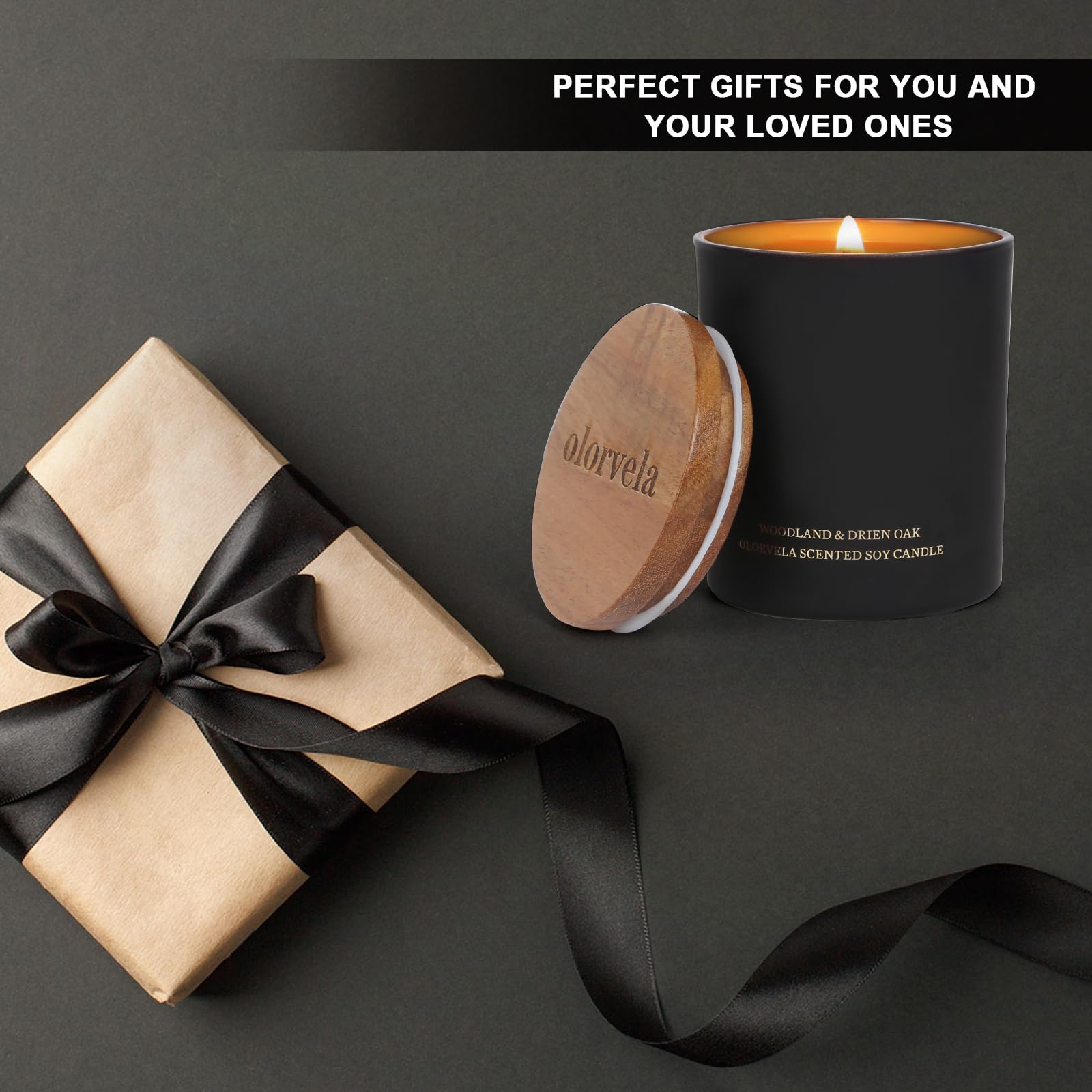 olorvela Candles for Men Wood Wicked Candles for Home Scented Mens Candle Aromatherapy 8oz olorvelaAu supplements
