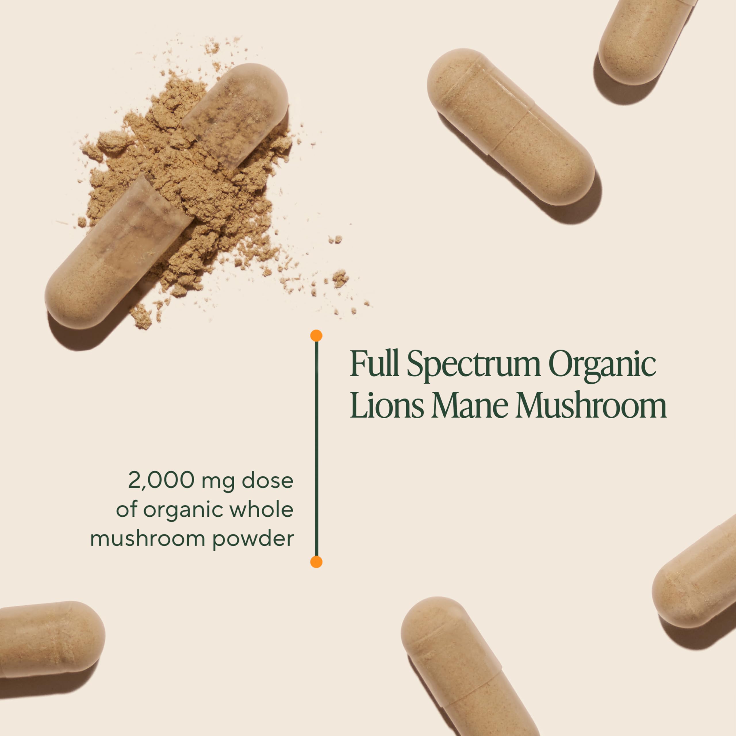 Om Lion’s Mane Mushroom Capsules - Organic Mushroom Supplement and Nootropic - Brain Supplements for Memory and Focus, 180 Count (60 Servings) OM MUSHROOM SUPERFOODAu supplements