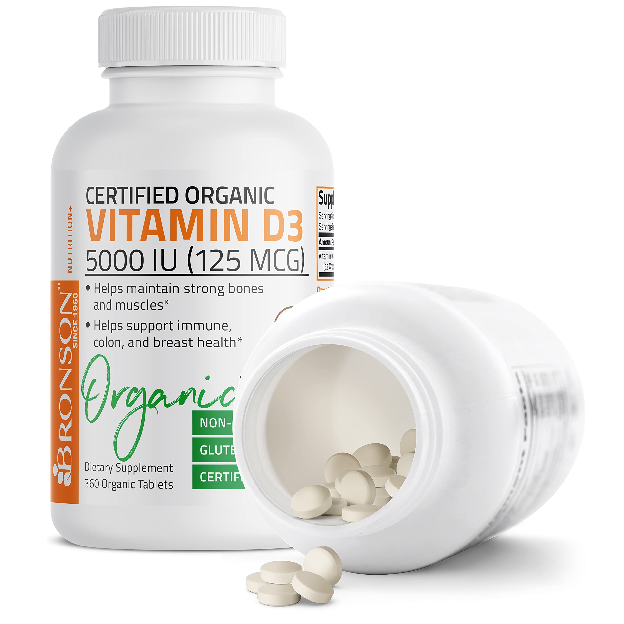 Bronson Vitamin D3 5,000 IU (1 Year Supply) for Immune Support, Healthy Muscle BronsonAu supplements