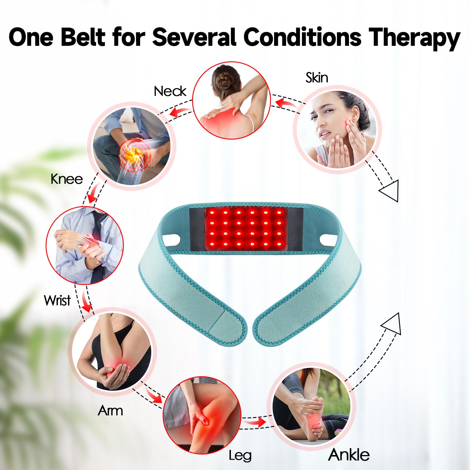 Red Light Therapy for Neck, Yasinaner Red Infrared Light Therapy Pad for Neck 660nm Red Light yasinanerAu supplements