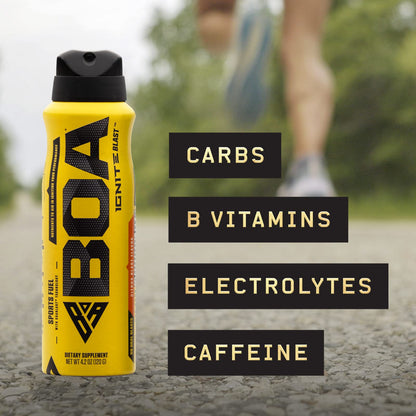 BOA Ignite Blast – Oral Aerosol Rapid Energy Solution – Pre Workout with Caffeine, B Vitamins BOA Nutrition IncUS supplements