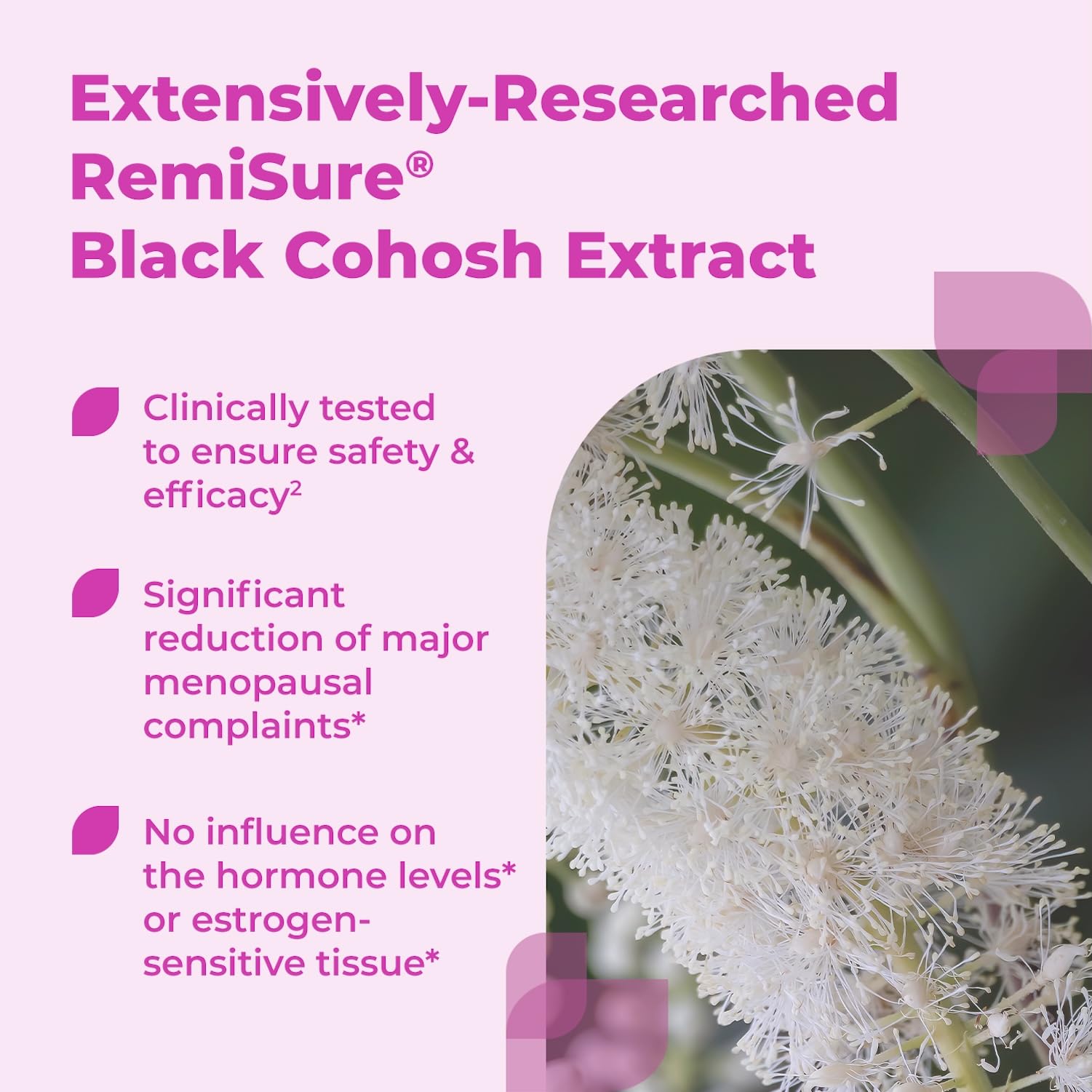 Remifemin Menopause Symptoms Relief - Clinically Proven Ingredients - Menopause Supplements - Black Cohosh - Estrogen-Free - Made in Germany - 60 Tablets RemifeminAu supplements
