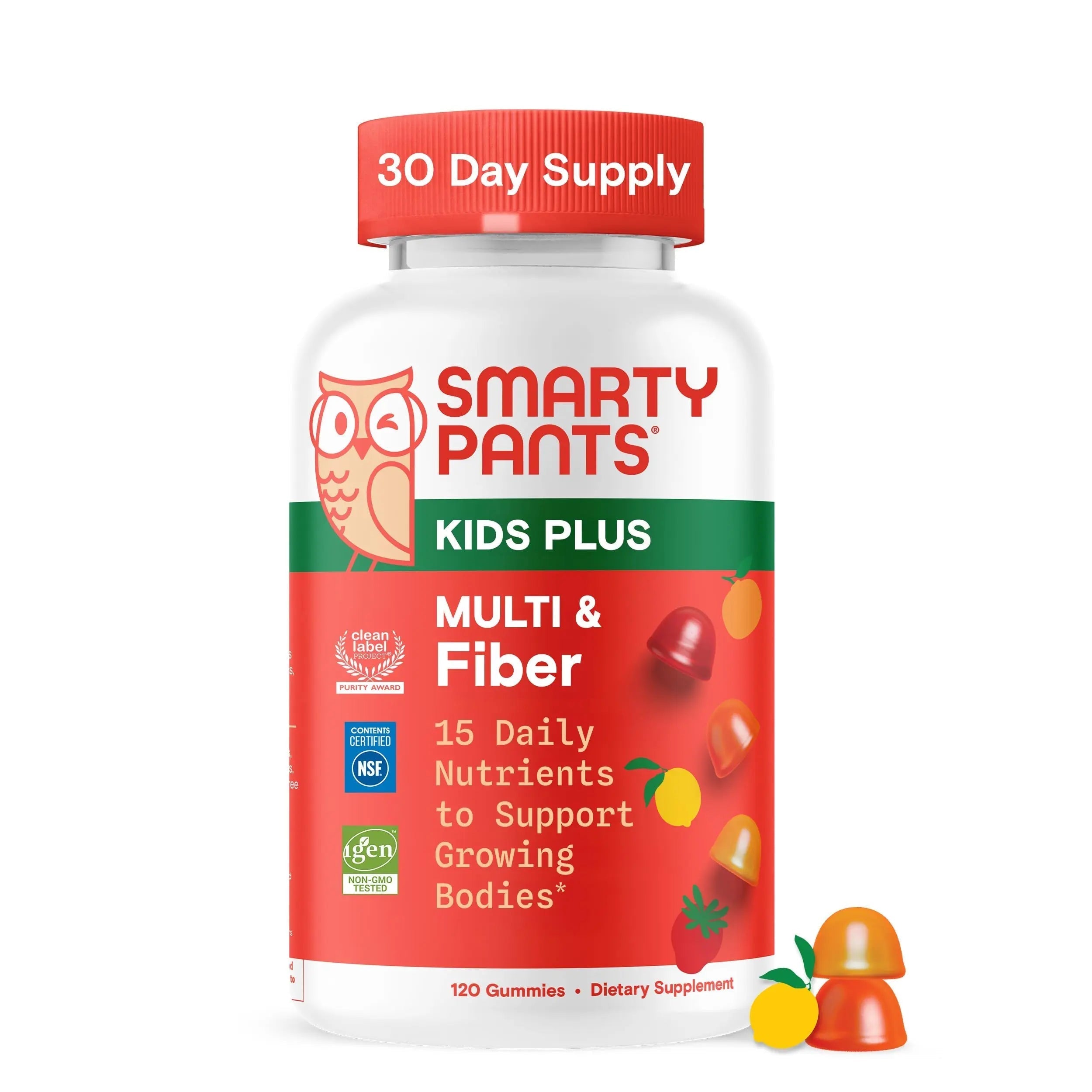 SmartyPants Kids Multivitamin & Fiber Gummies: Prebiotic Fiber to Support Kids Digestion with Vitamin D3, C, Vitamin B12, B6, A, Zinc SmartyPantsAu supplements