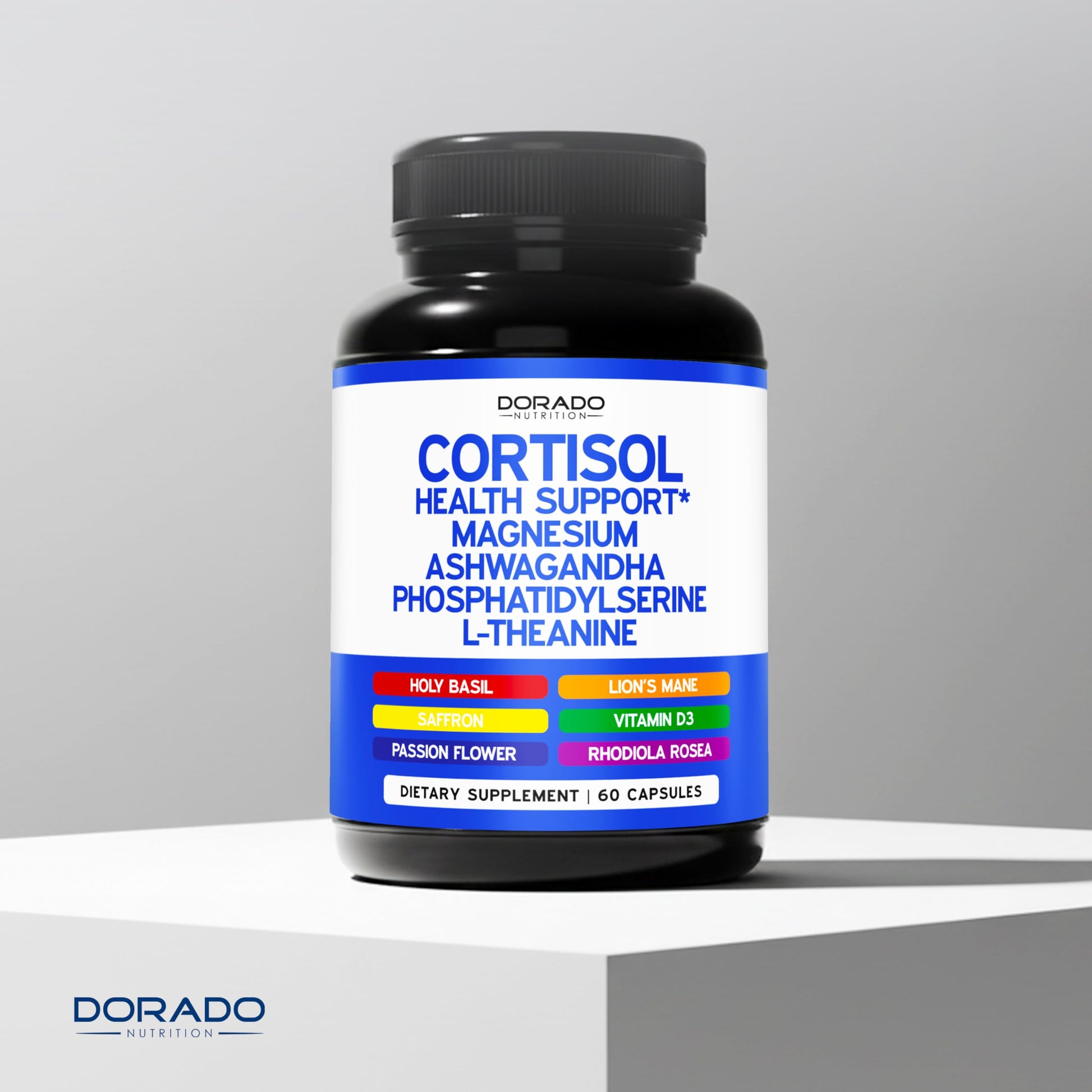 Cortisol Supplements for Women & Men with 14 in1 Blend (Magnesium, Ashwagandha, L Theanine & More) Healthy Cortisol Balance & Calm Mood Support - Third Party Tested, Non GMO, USA Made - 60 Count DORADO NUTRITIONAu supplements