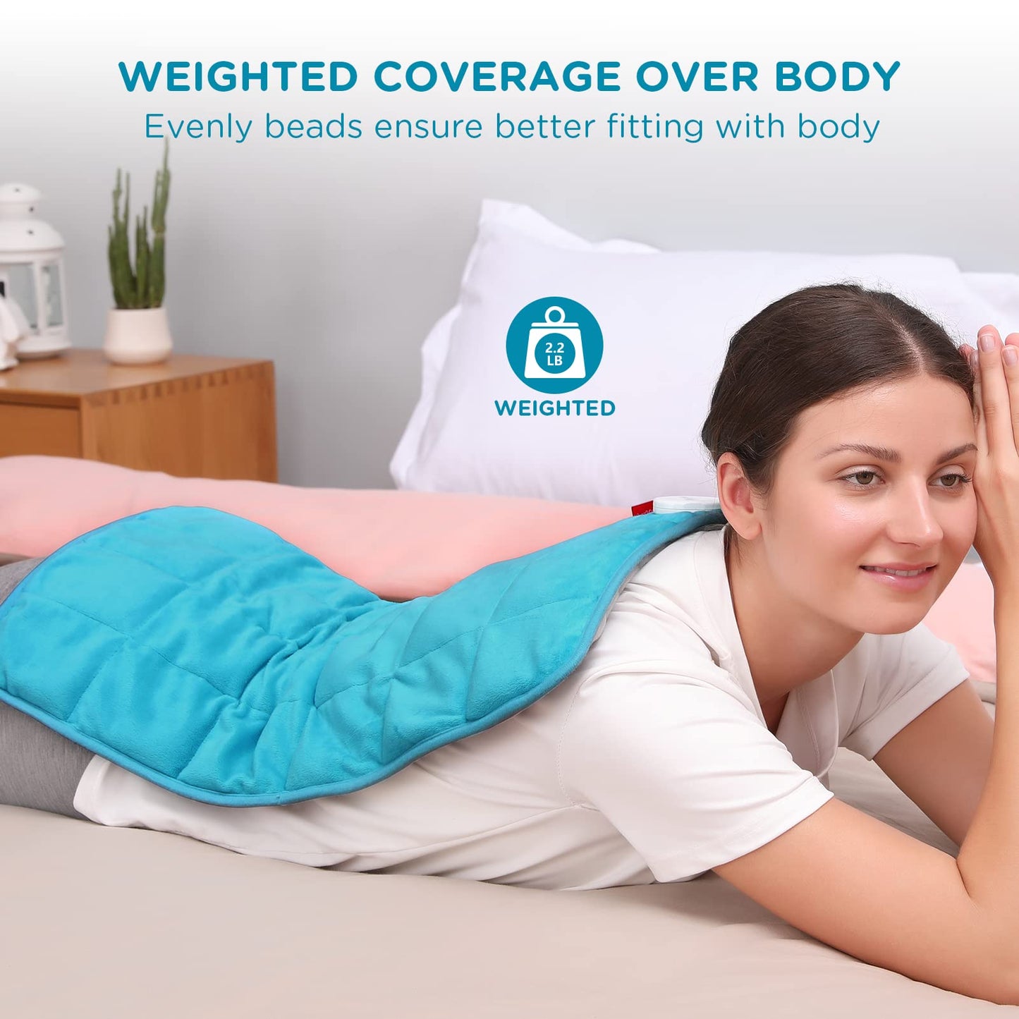 Comfytemp Weighted Heating Pad for Back Pain Relief, FSA/HSA Eligible 2.2lb Electric Heating ComfytempUS supplements