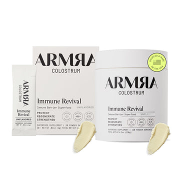 ARMRA Colostrum™ Premium Powder, Grass Fed, Gut Health Bloating Immunity Skin & Hair, Contains 400+ Bioactive Nutrients, Keto, Gluten & Fat Free (Unflavored Bundle | 150 Servings) ARMRAUS supplements