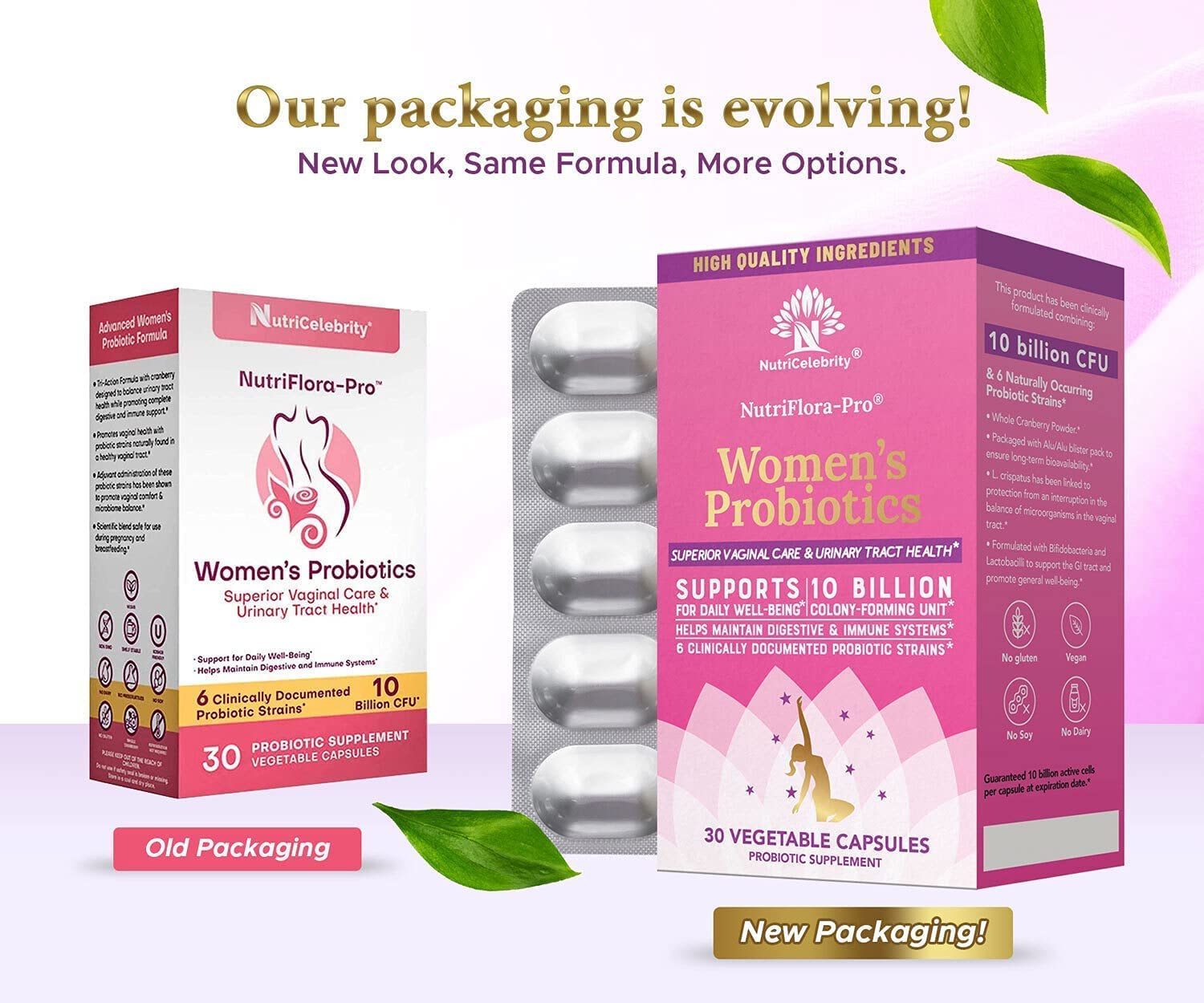 NutriCelebrity NutriFlora-Pro Probiotics for Women, Vaginal, Urinary Health, Immune System Digestive NutricelebrityAu supplements