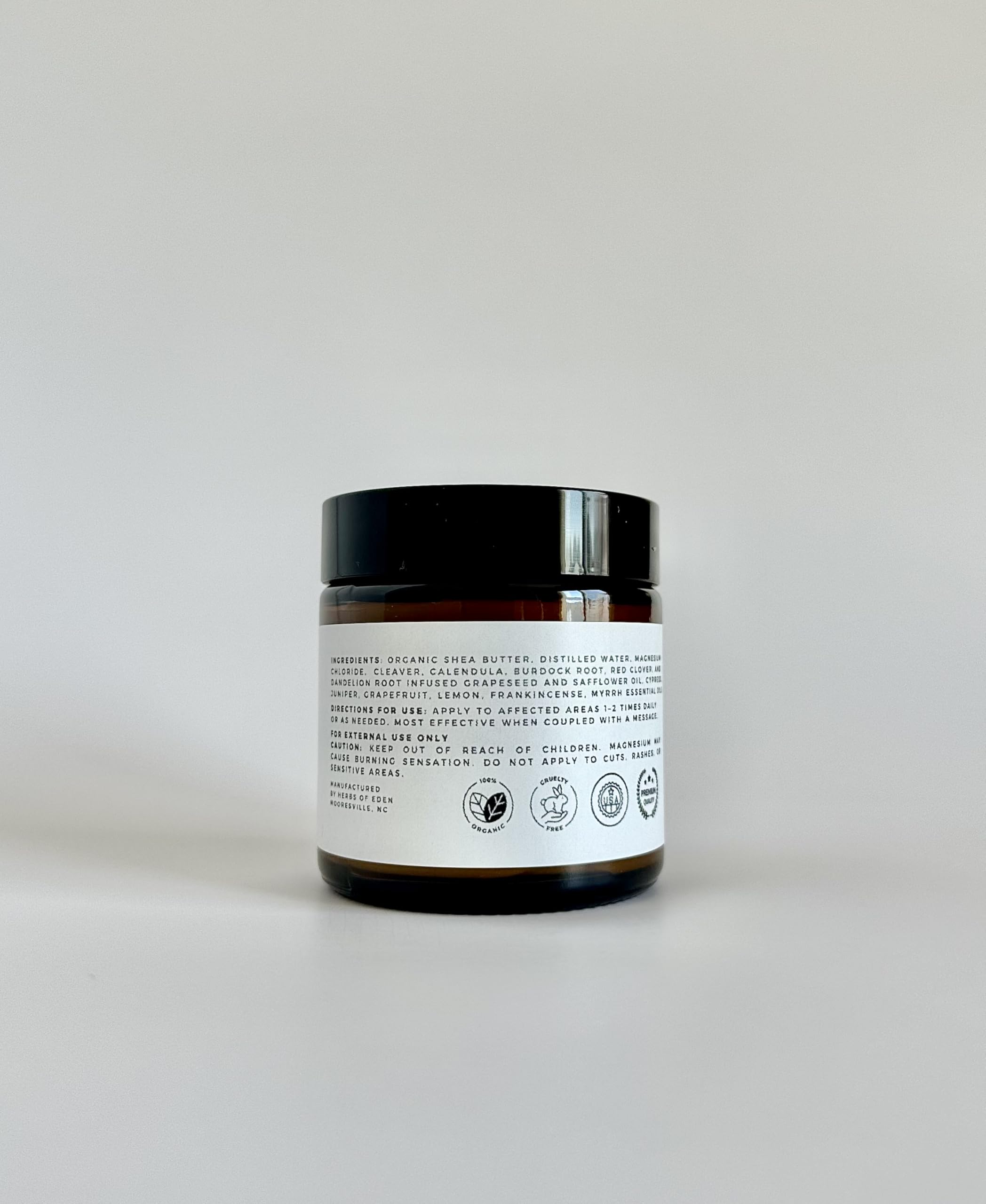 Organic Lymphatic Massage Cream with Magnesium – Natural Topical Cream | Stimulate Lymph Fluid | Family Owned, Made in USA Herbs of EdenAu supplements