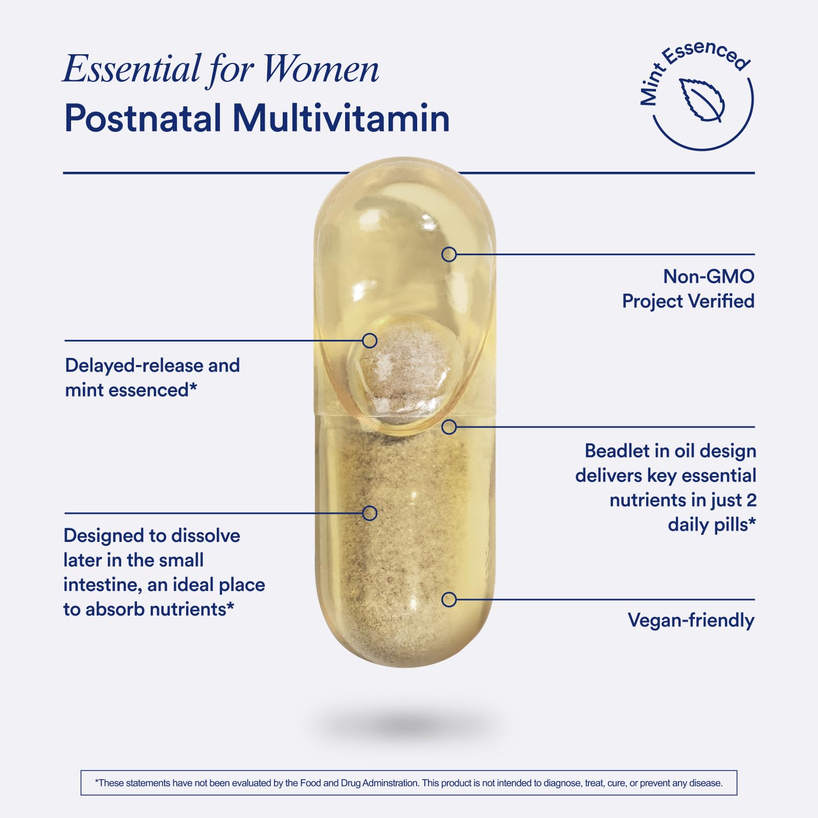 Ritual Essential for Women Postnatal Multivitamin - Postpartum Vitamin - Omega-3 DHA & Choline for Lactation Support, Vitamin A, C, D3 & Zinc RitualUS supplements