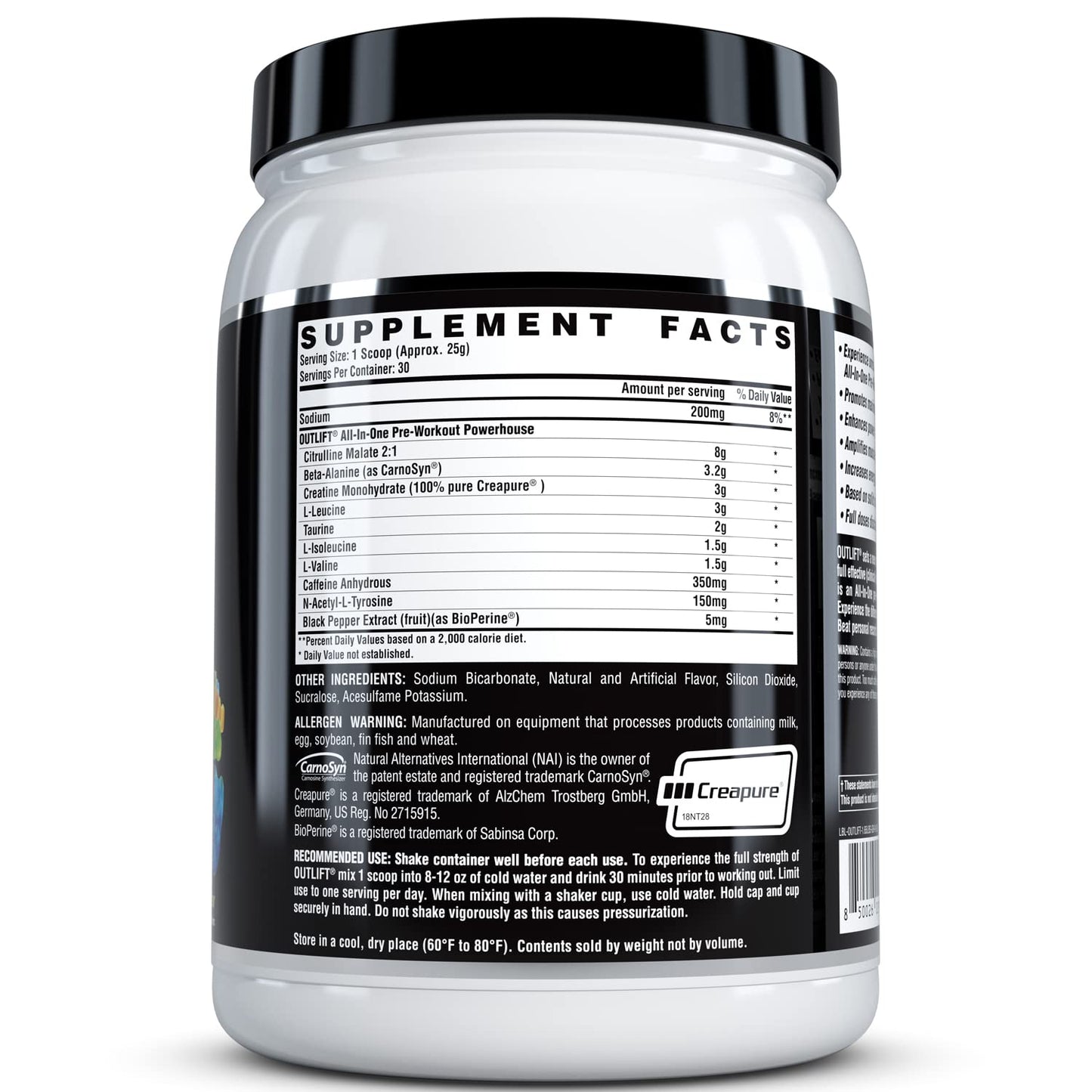 Nutrex Outlift Clinically Dosed Pre Workout Powder with Creatine, 8G Citrulline, BCAA Nutrex ResearchUS supplements