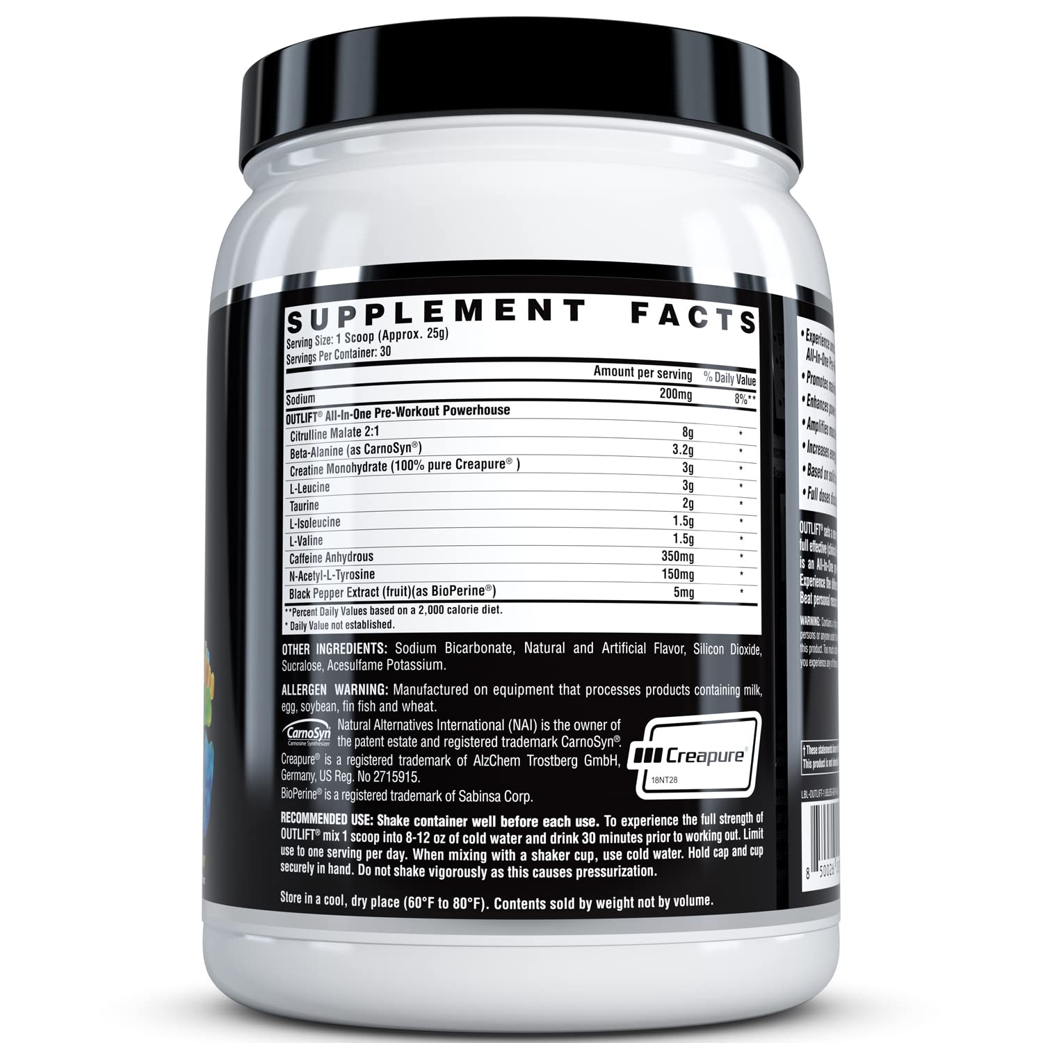 Nutrex Outlift Clinically Dosed Pre Workout Powder with Creatine, 8G Citrulline, BCAA Nutrex ResearchAu supplements