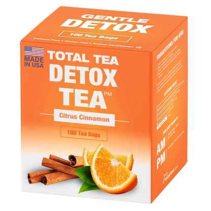 Detox Tea Caffeine Free, Herbal Tea with Chamomile, Hibiscus Tea and Ginger Root Total TeaUS supplements