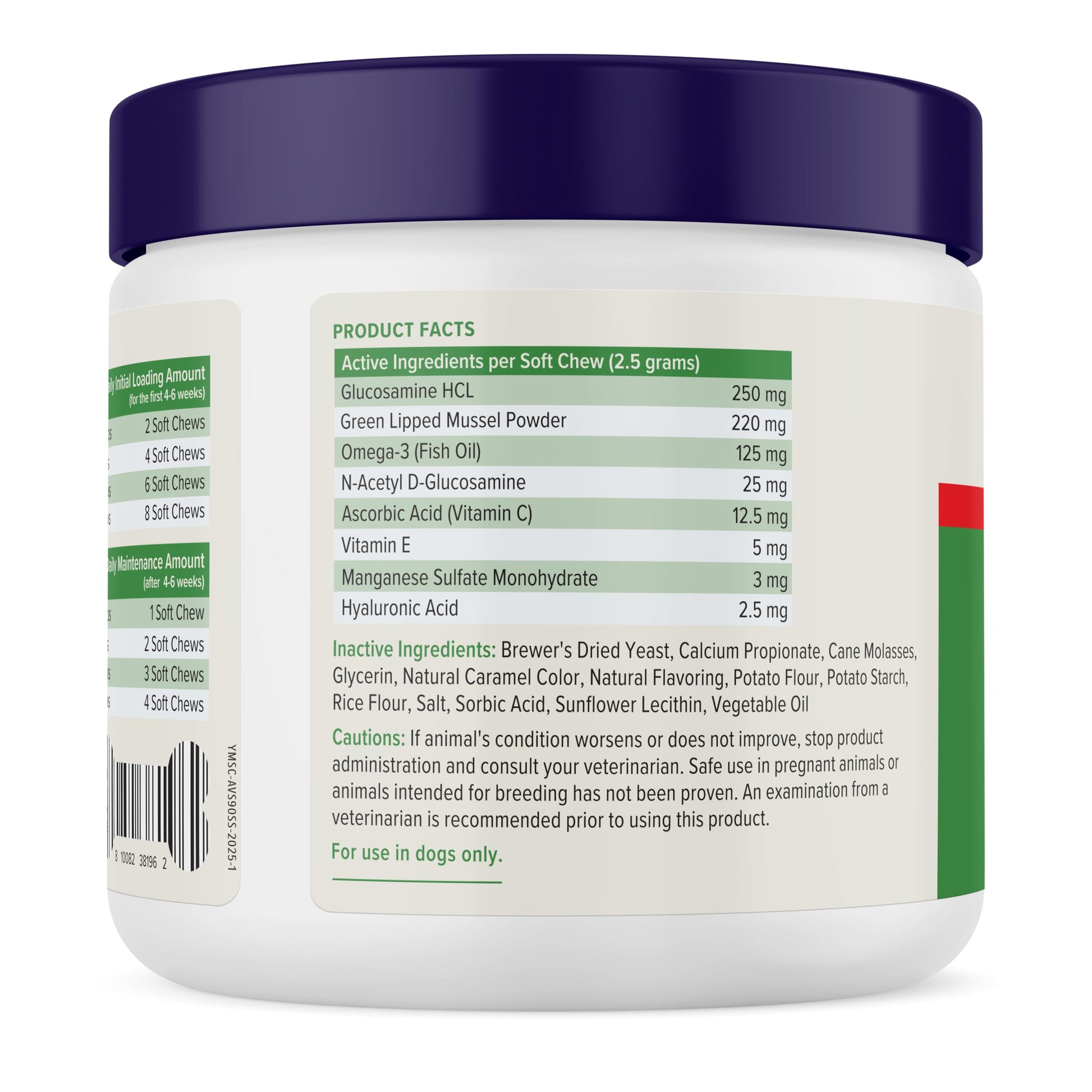 Yumove Hip & Joint Supplement for Dogs with Glucosamine, Hyaluronic Acid, Green Lipped Mussel & Omega 3 Joint Supplement - Regular or Advanced Strength (90 Count, Advanced Vet Strength Soft Chews) YuMOVEAu supplements