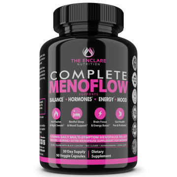 Menopause Supplement for Women – Complete MenoFlow 1700mg Daily Multi-Symptom Support, Hot Flash Relief, Hormone Balance, Mood & Energy, with Black Cohosh, Red Clover & Ashwagandha – 90 Veggie Caps THE ENCLARE NUTRITIONAu supplements